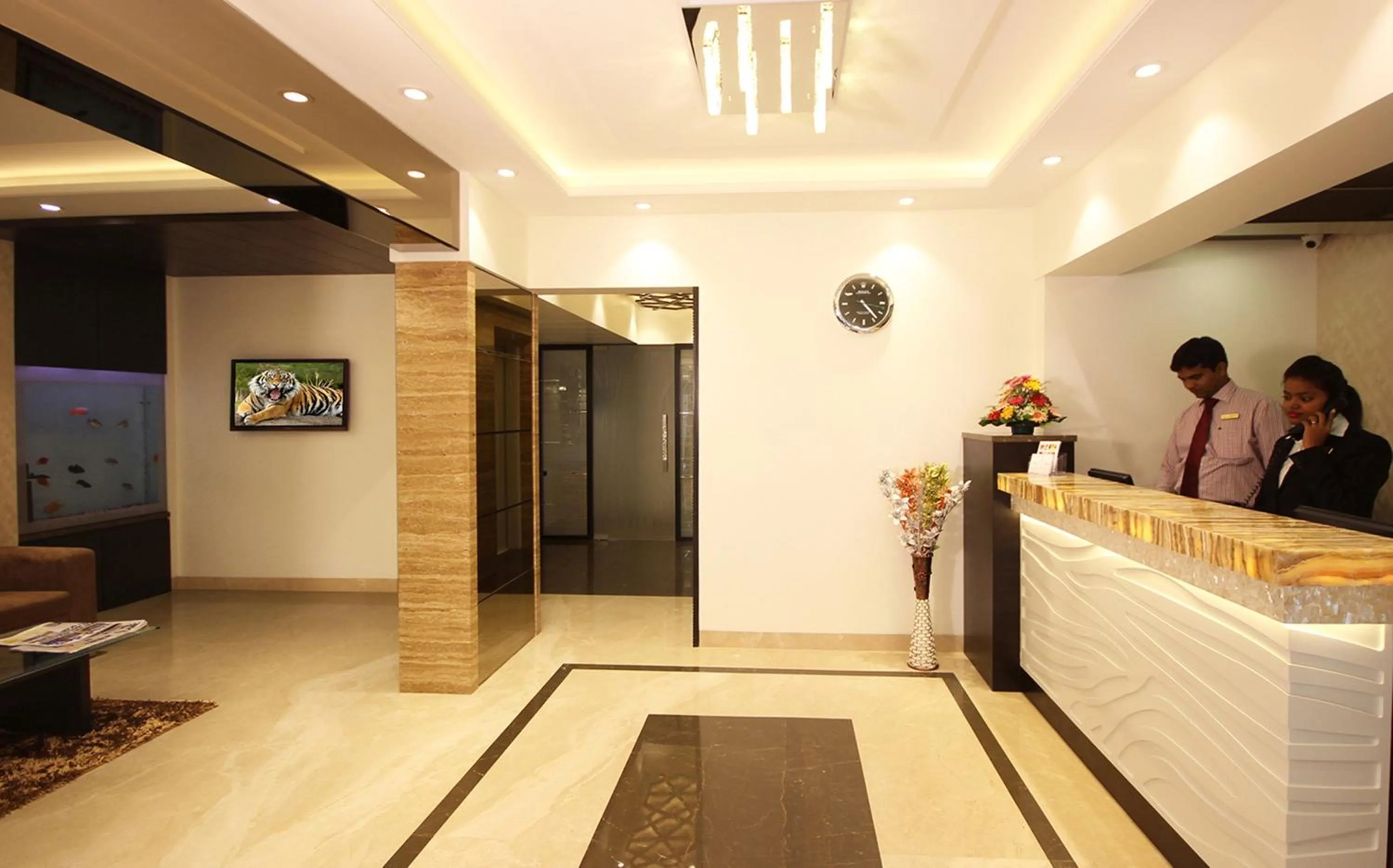 Lobby or reception in Hotel Columbus