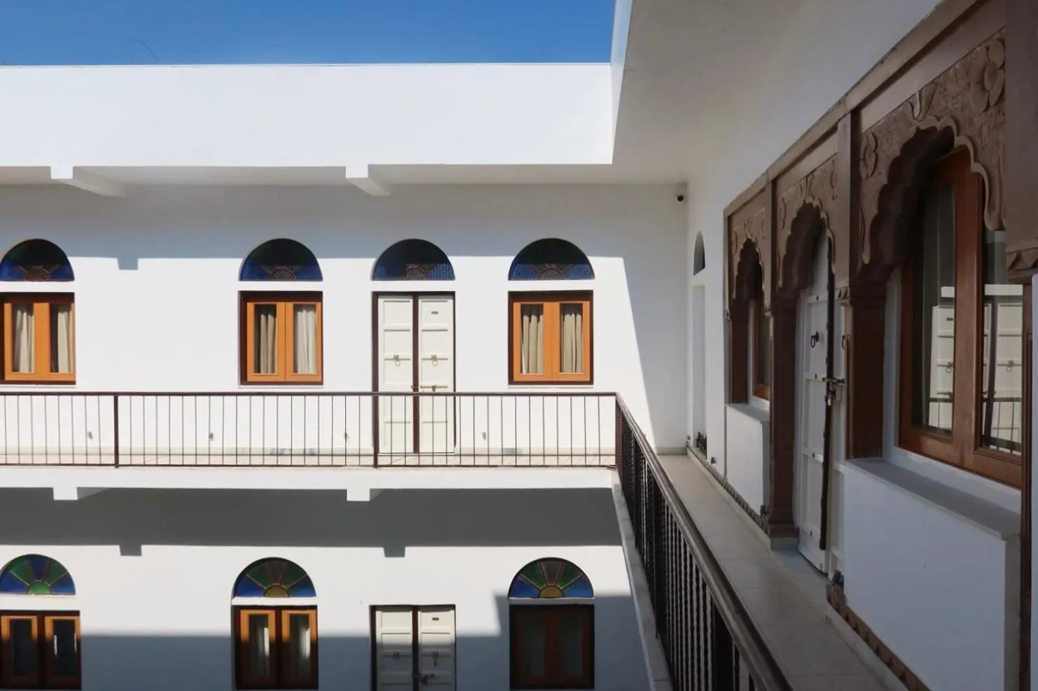 Inner courtyard view in Dev Niwas - Heritage Hotel