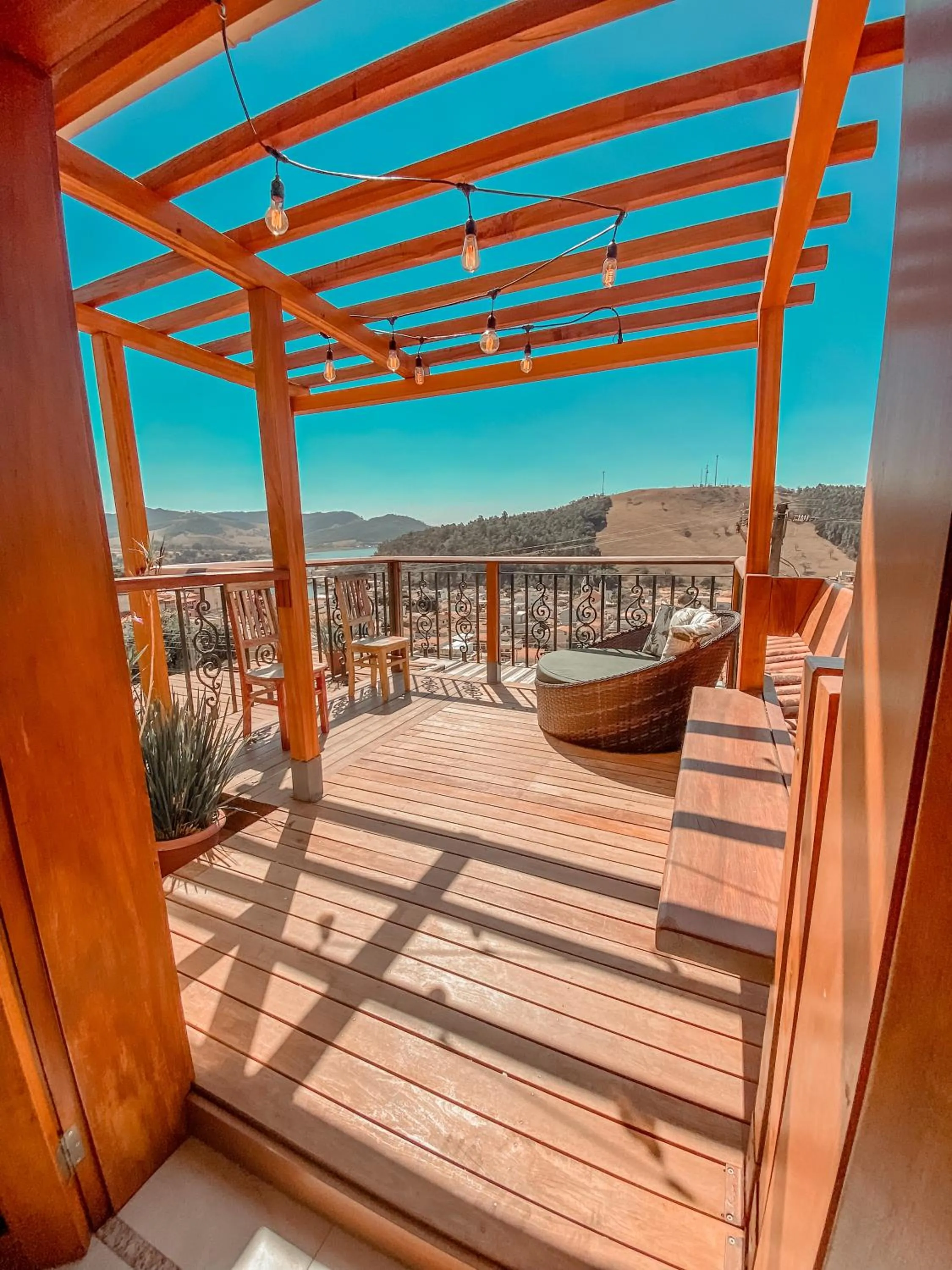 Balcony/Terrace in Pousada Quintal da Lua