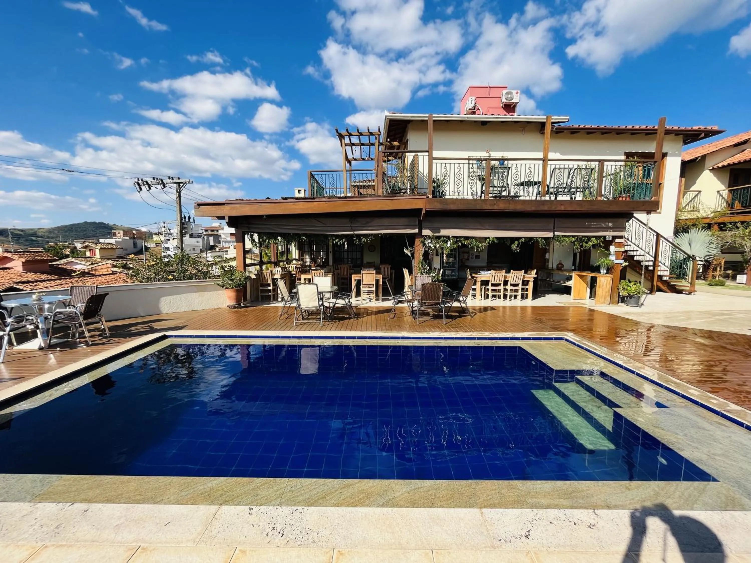 Swimming pool in Pousada Quintal da Lua