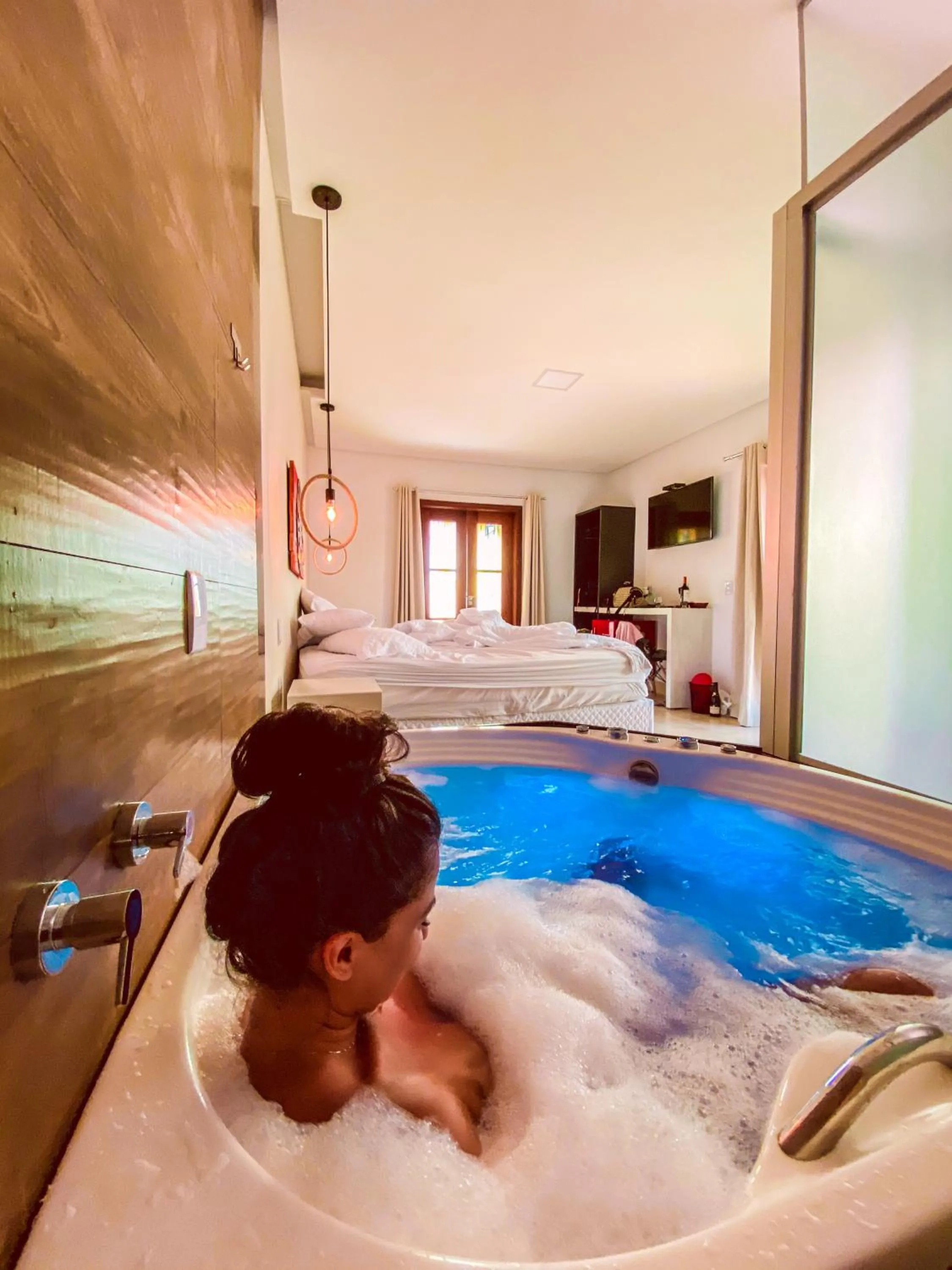 Hot Tub in Pousada Quintal da Lua