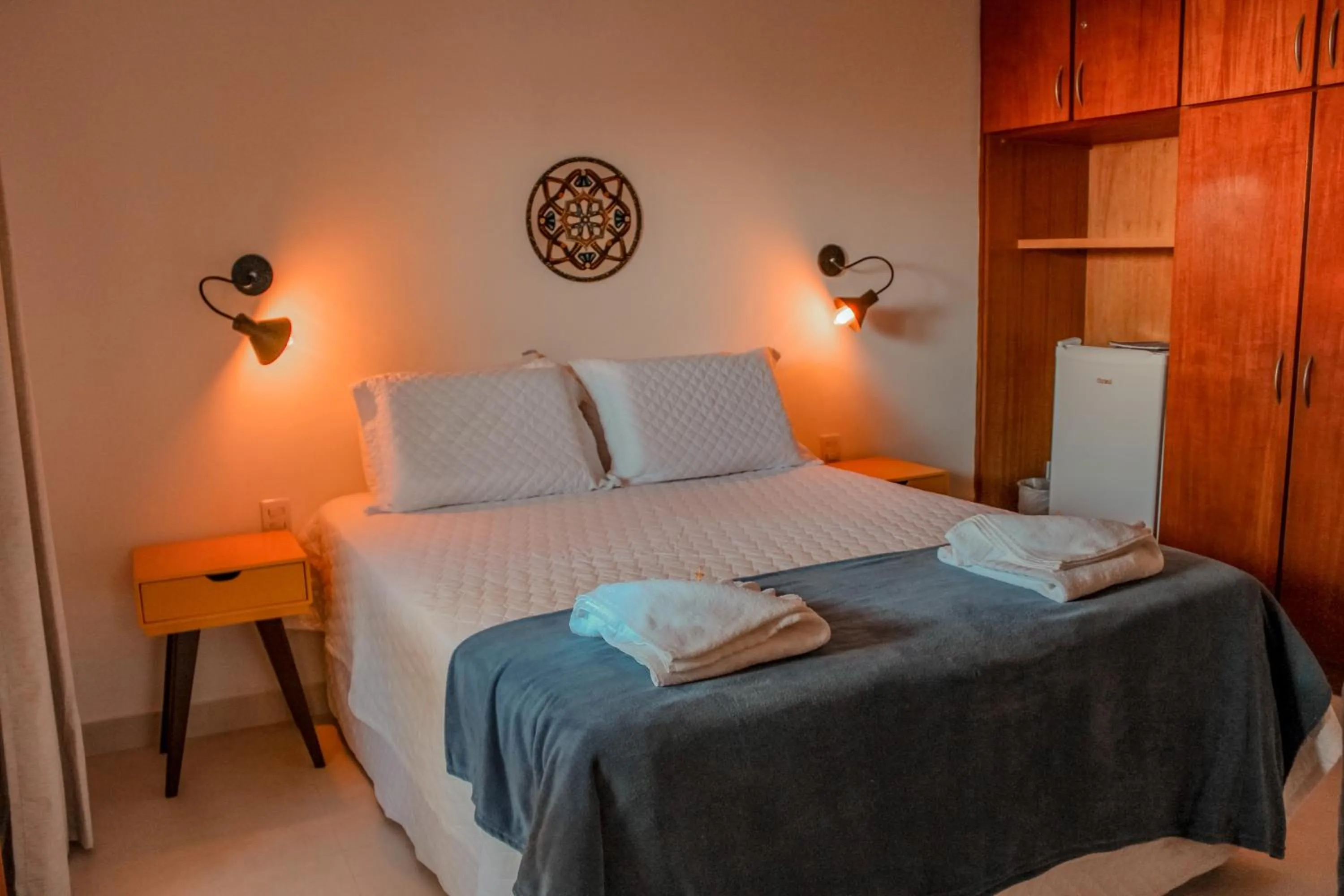 Photo of the whole room, Bed in Pousada Quintal da Lua