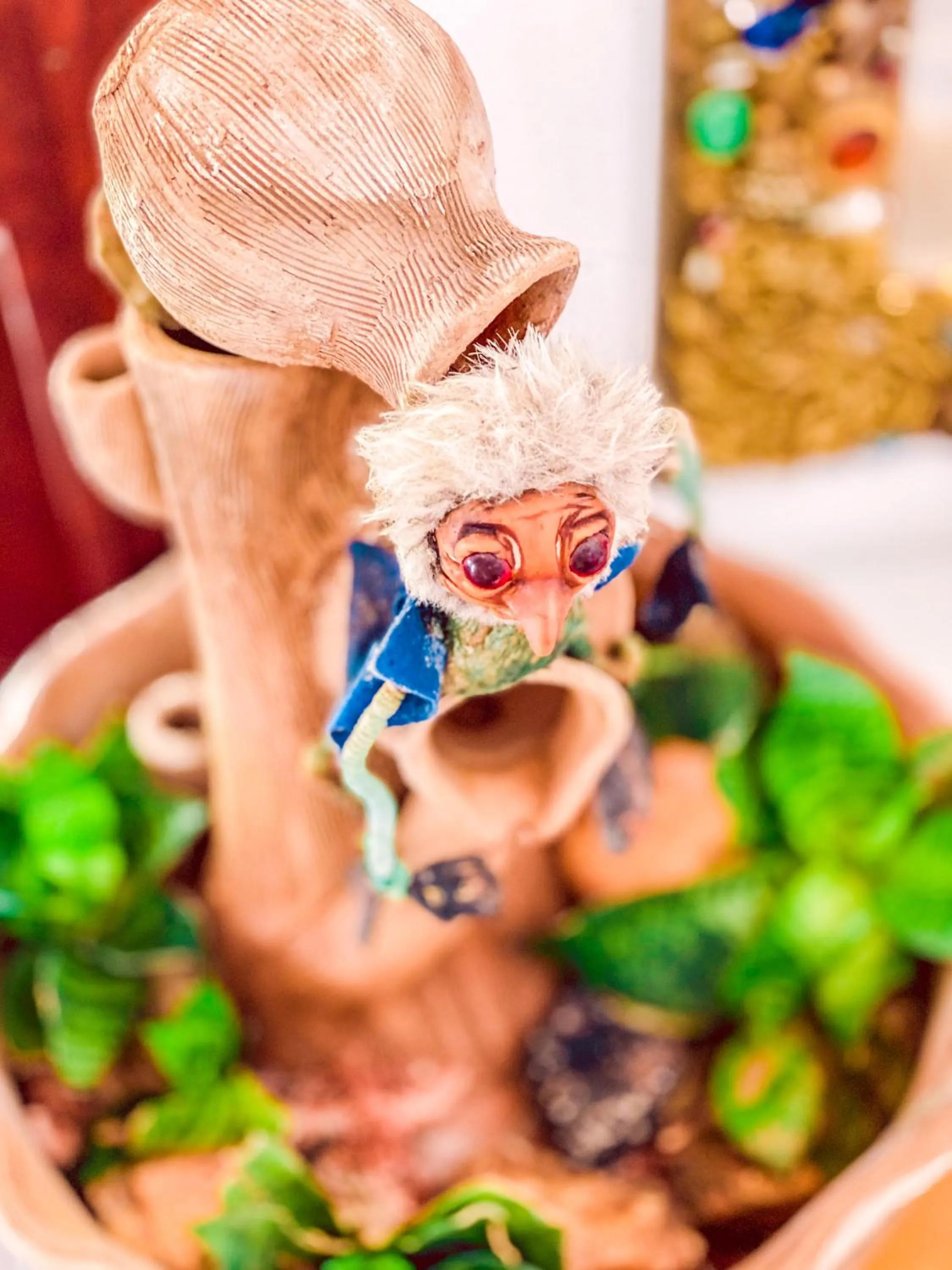 Decorative detail in Pousada Quintal da Lua