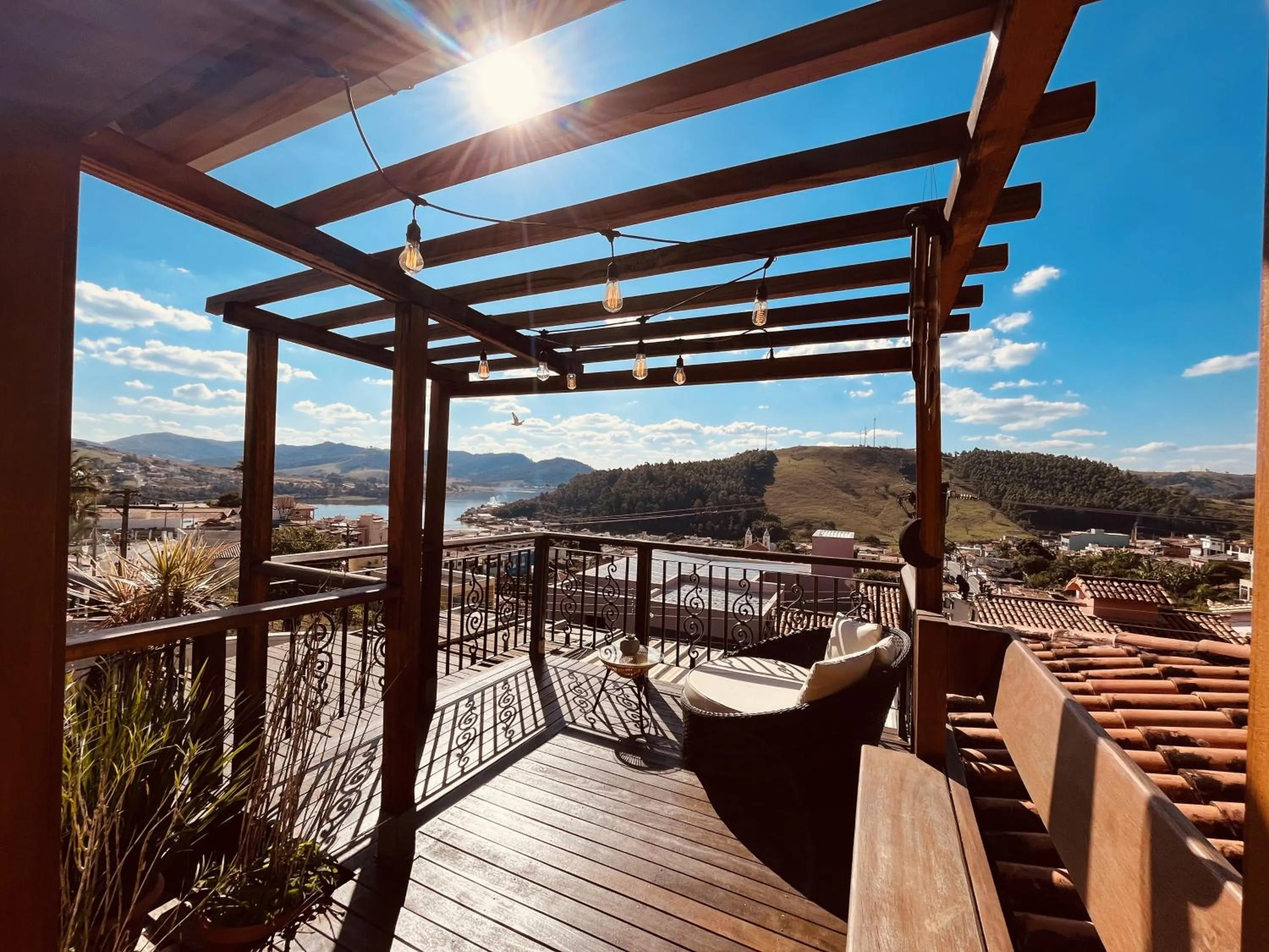Balcony/Terrace in Pousada Quintal da Lua