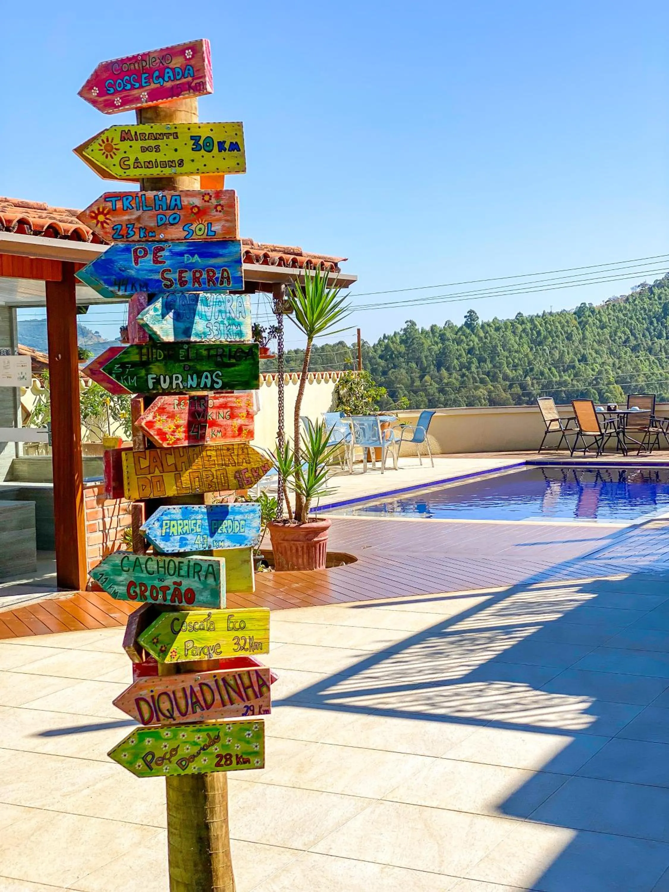 Decorative detail in Pousada Quintal da Lua