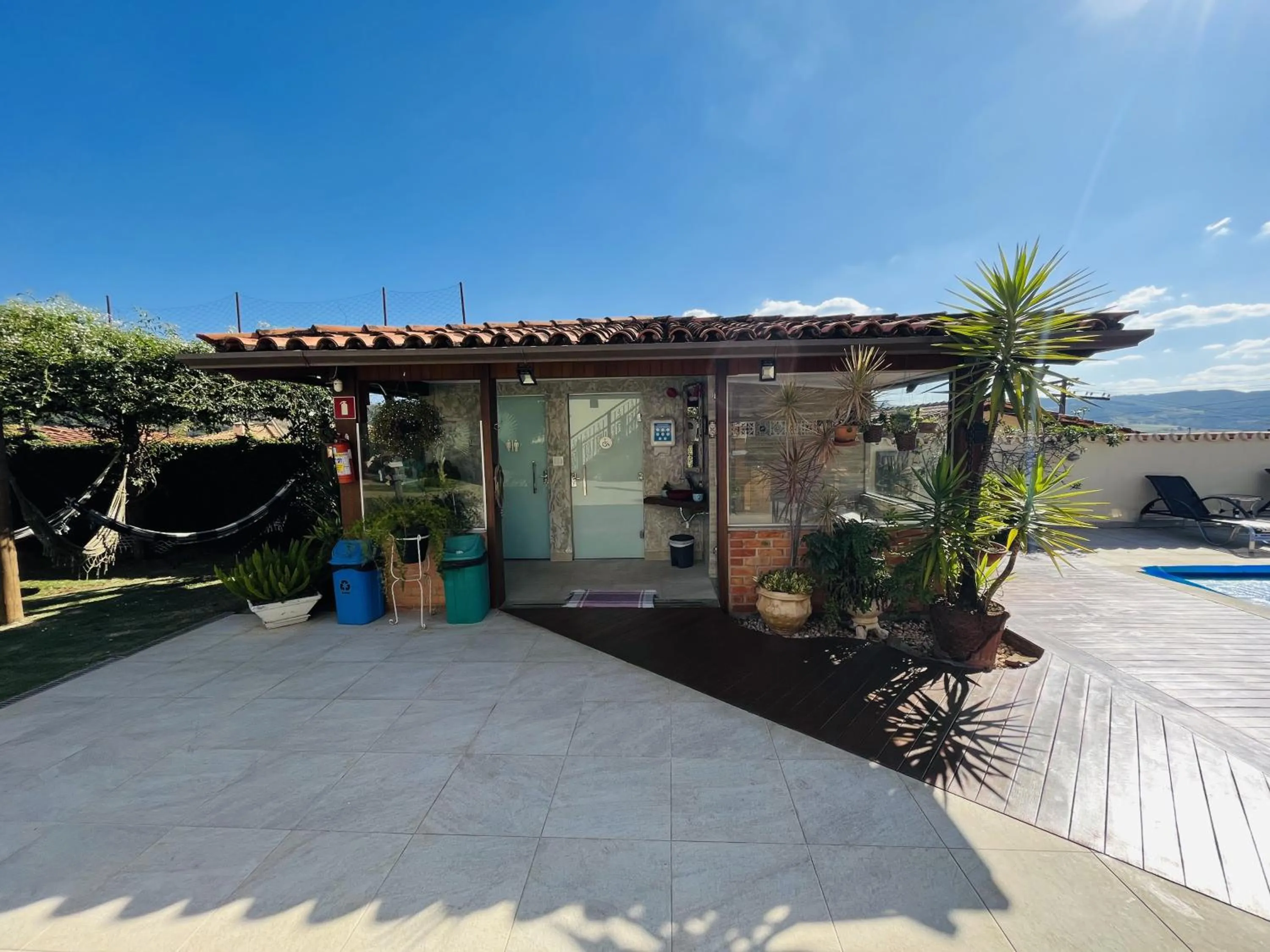 Sauna in Pousada Quintal da Lua