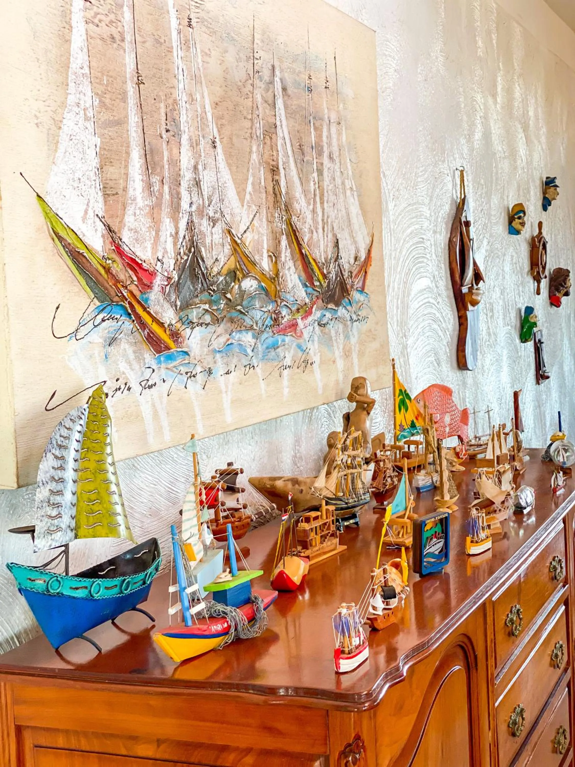 Decorative detail in Pousada Quintal da Lua