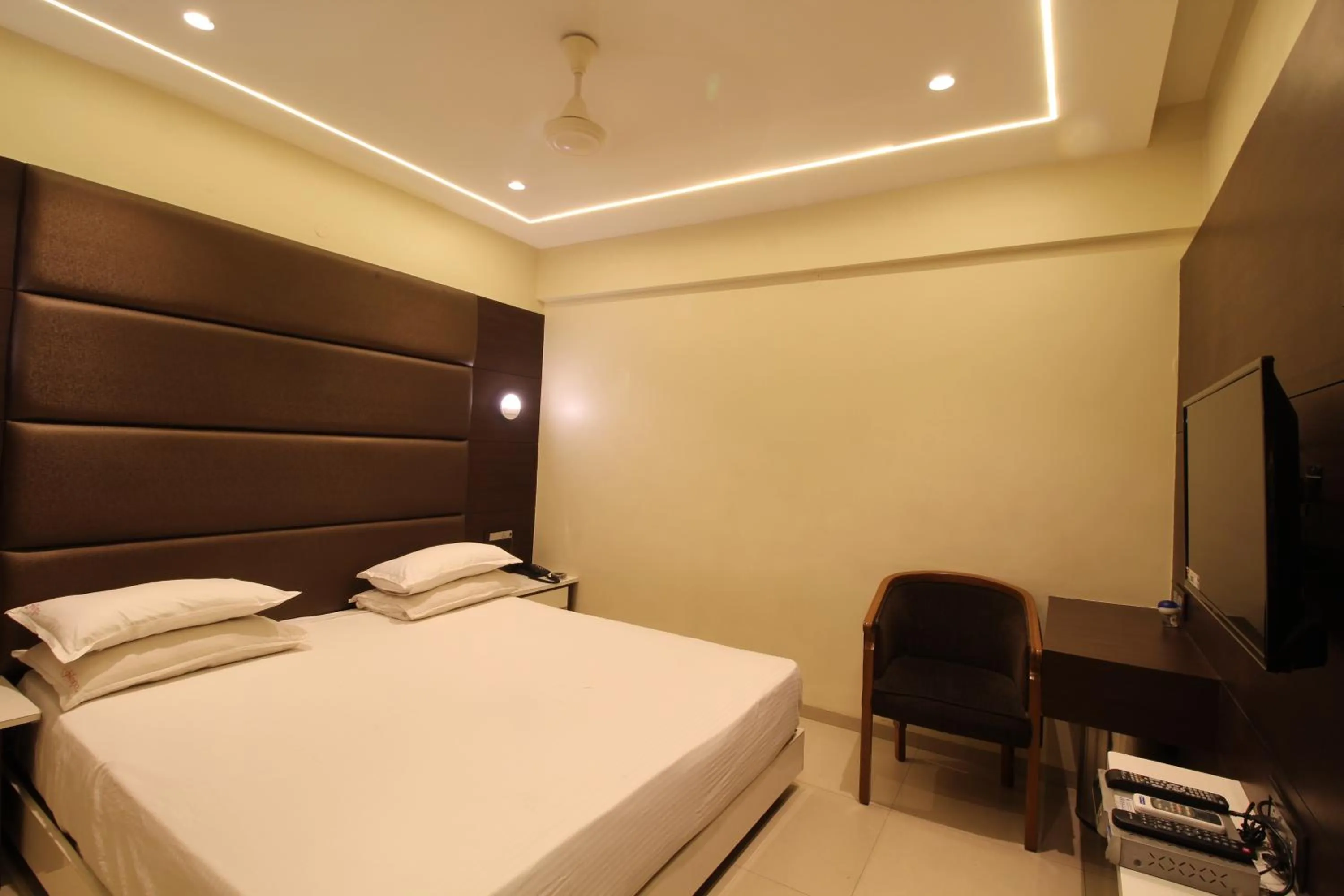 Photo of the whole room, Bed in Hotel Shivkrupa