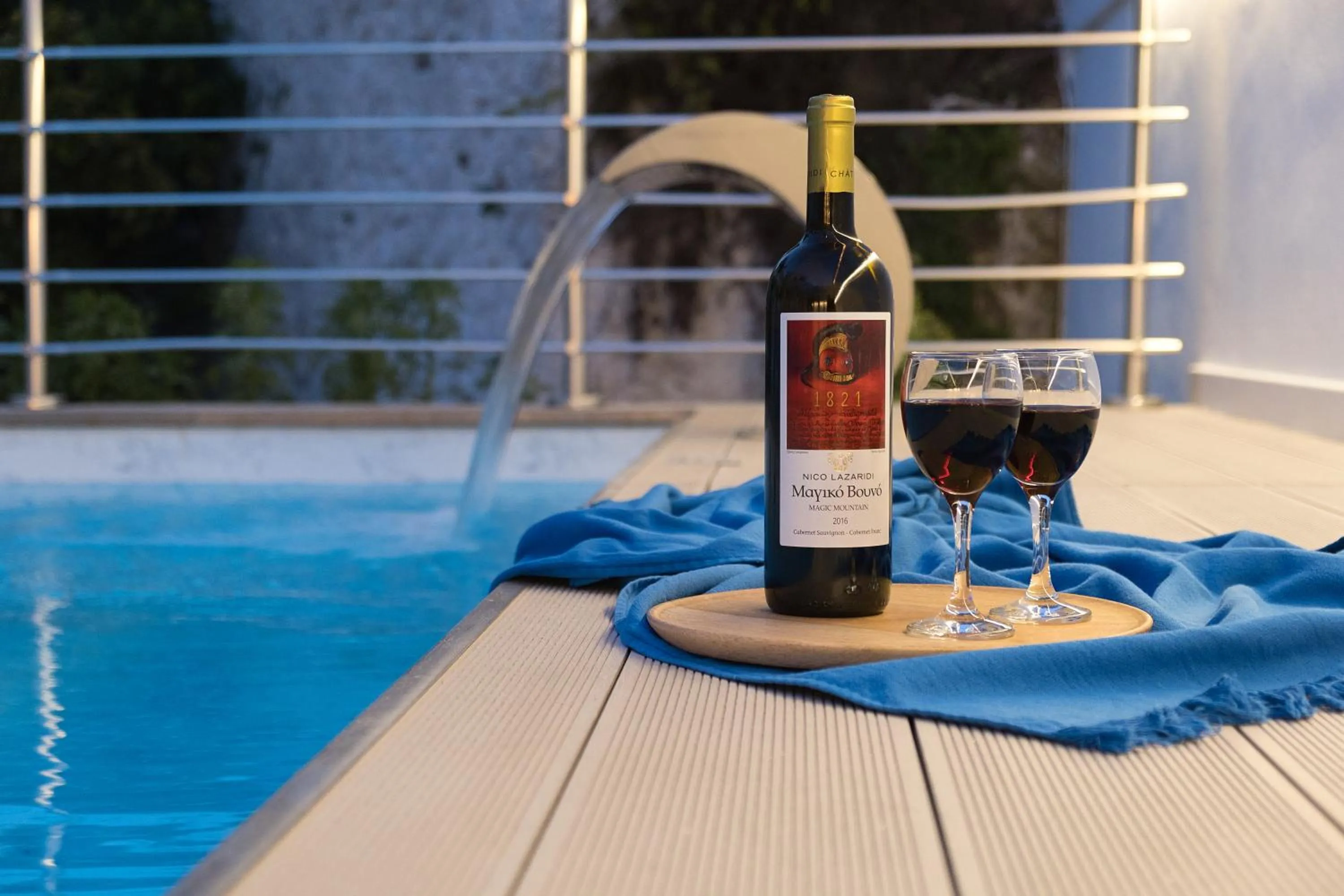 Pool view in Porto Vecchio Luxury Suites