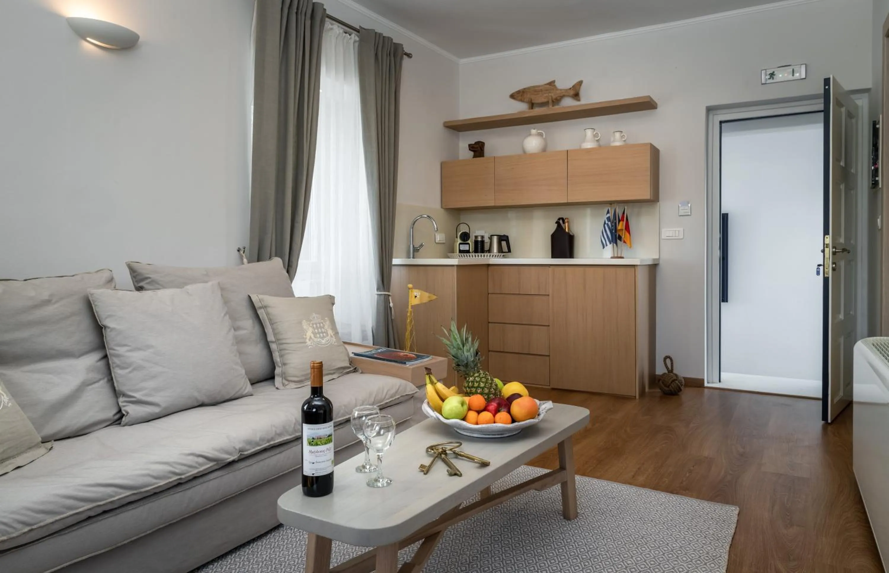 Kitchen or kitchenette in Porto Vecchio Luxury Suites