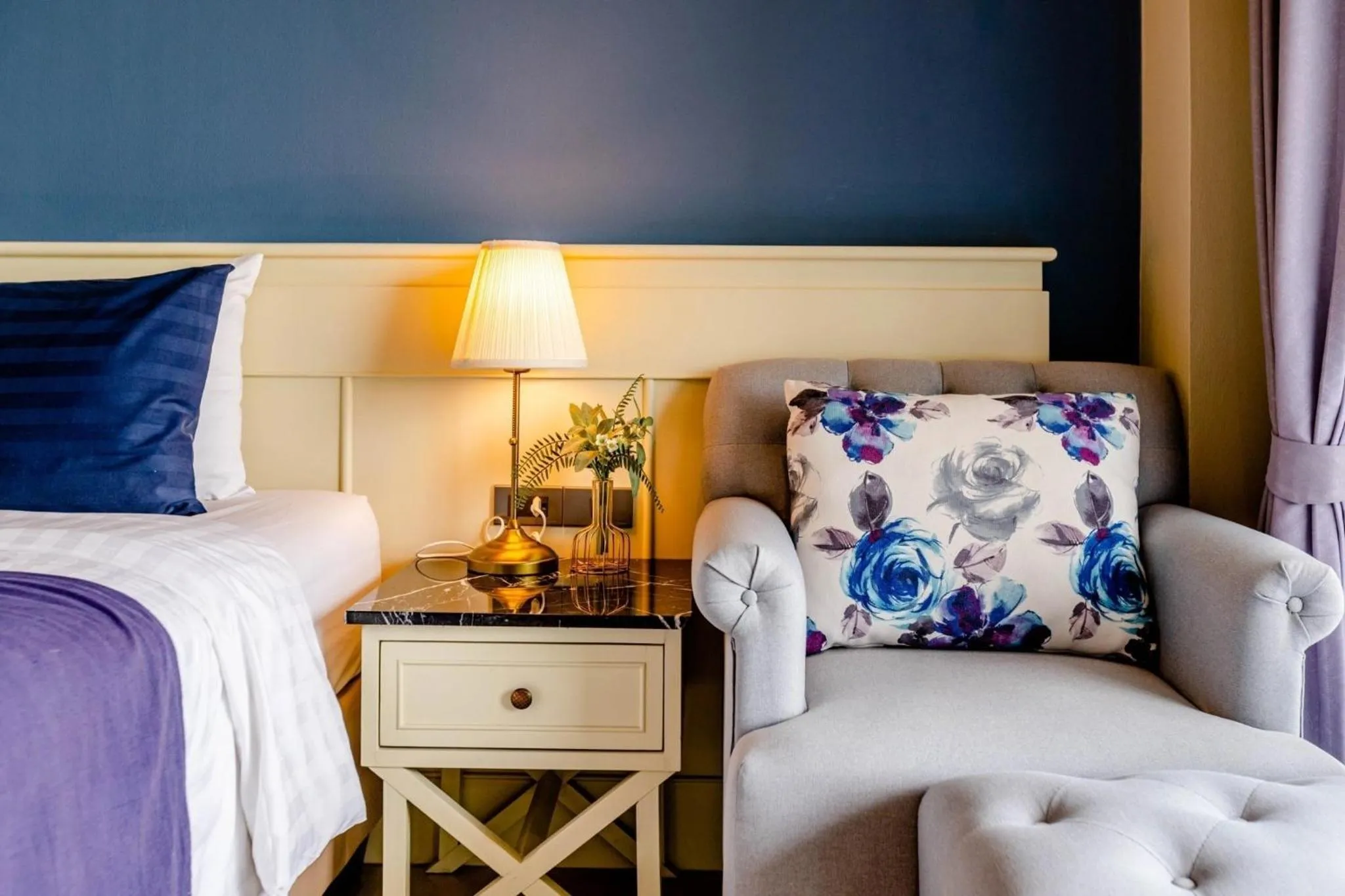 Seating area, Bed in The Cavalli Casa Resort