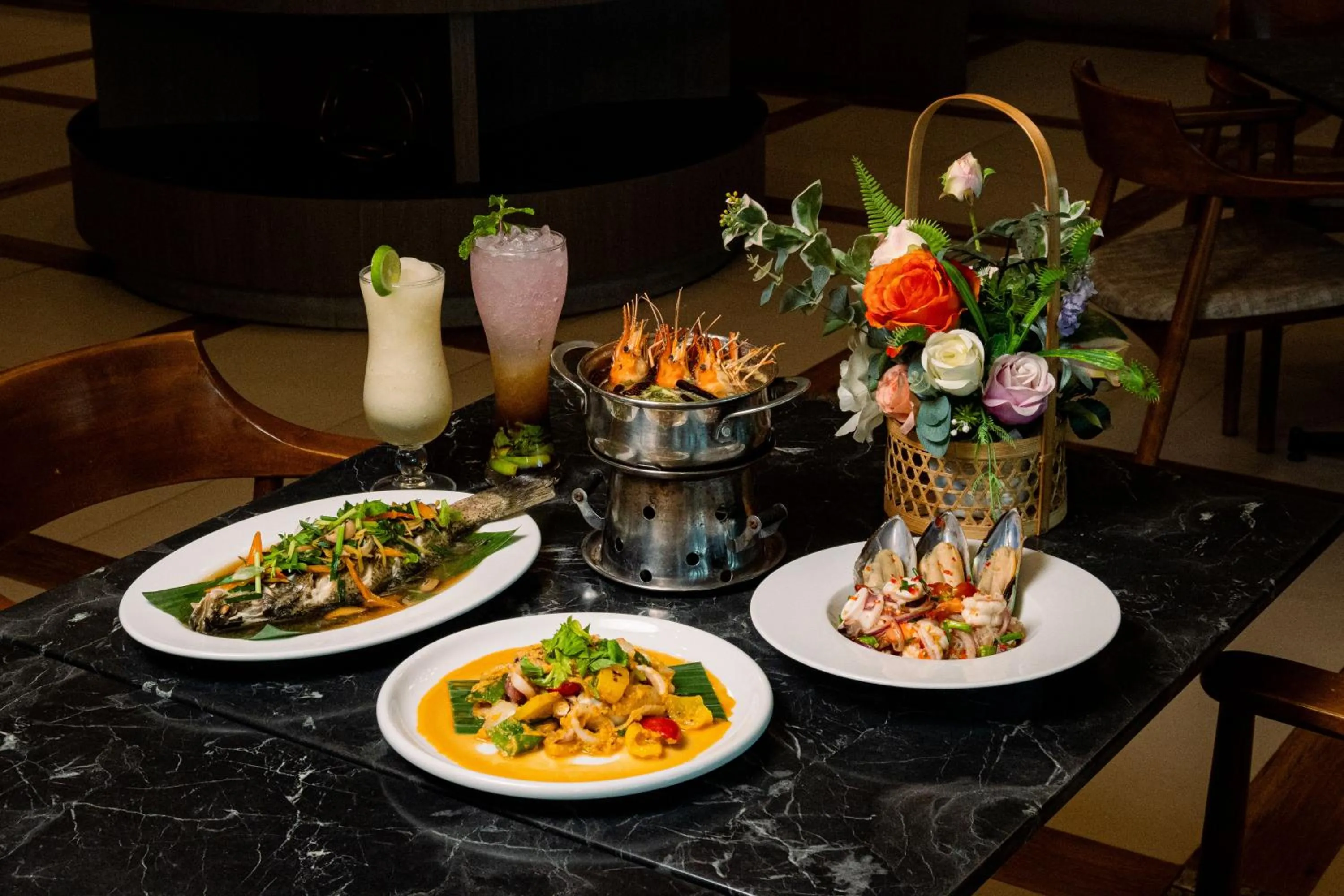 Food and drinks in The Cavalli Casa Resort