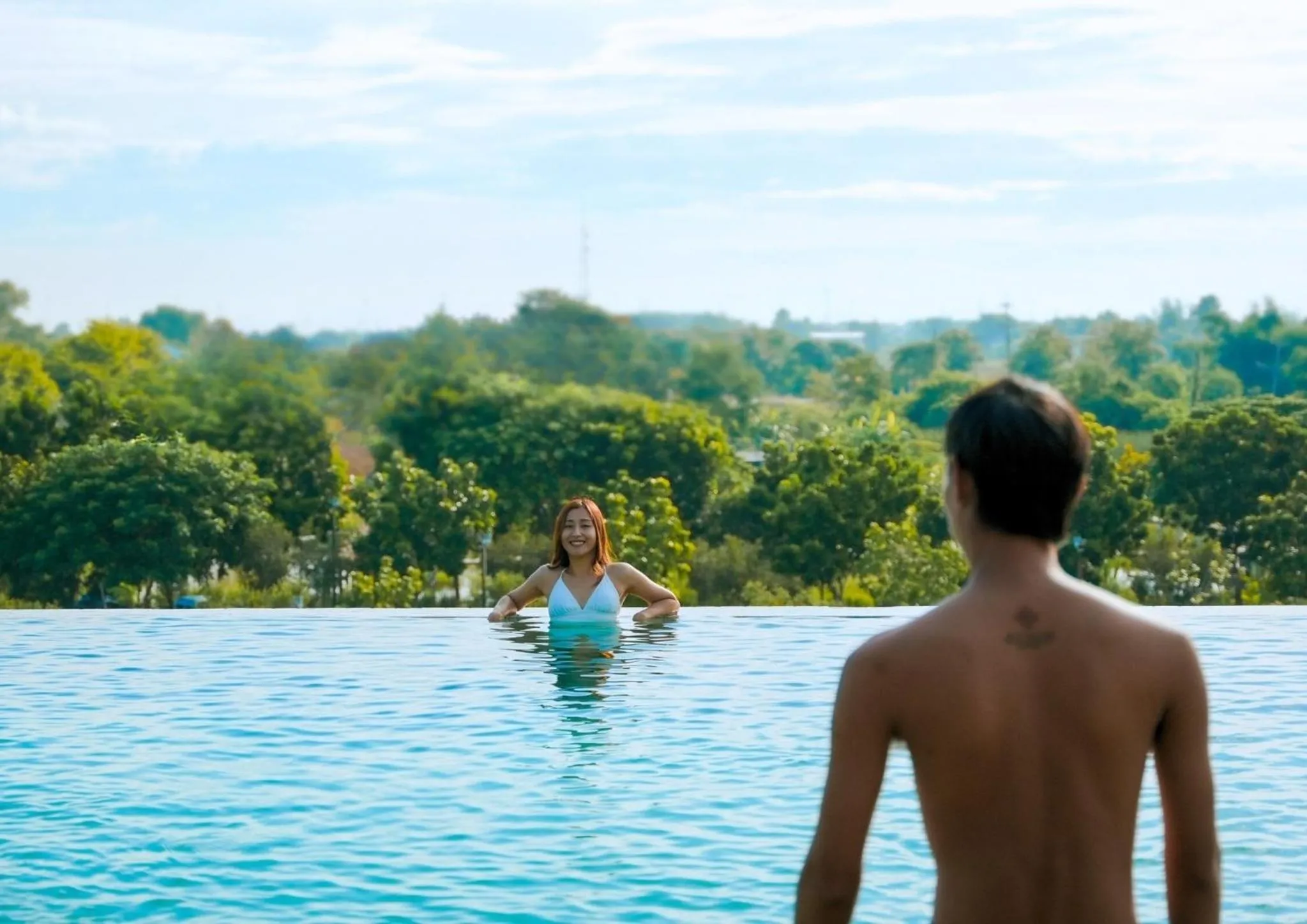 Pool view in The Cavalli Casa Resort