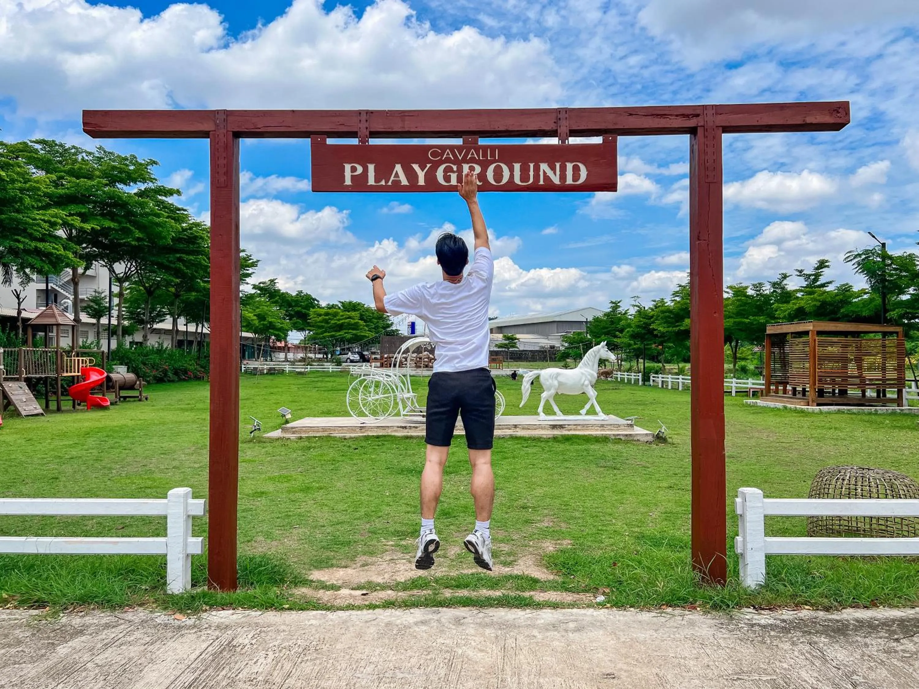 Children play ground in The Cavalli Casa Resort