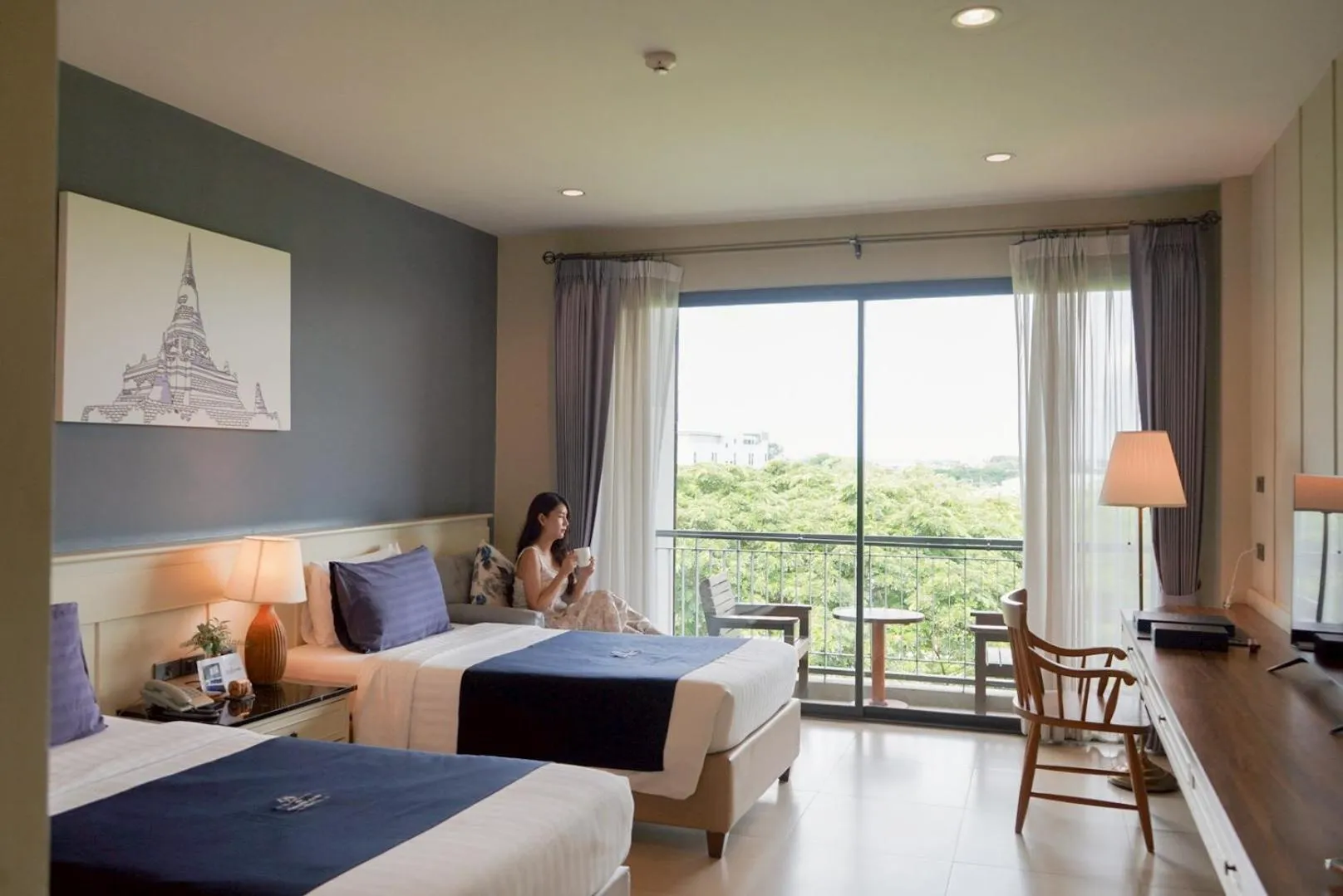 Bed in The Cavalli Casa Resort