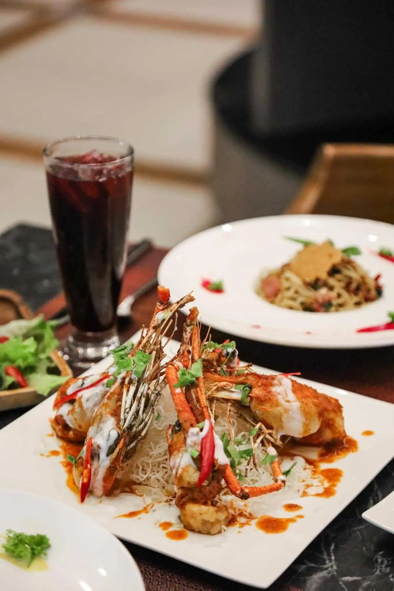 Food and drinks in The Cavalli Casa Resort