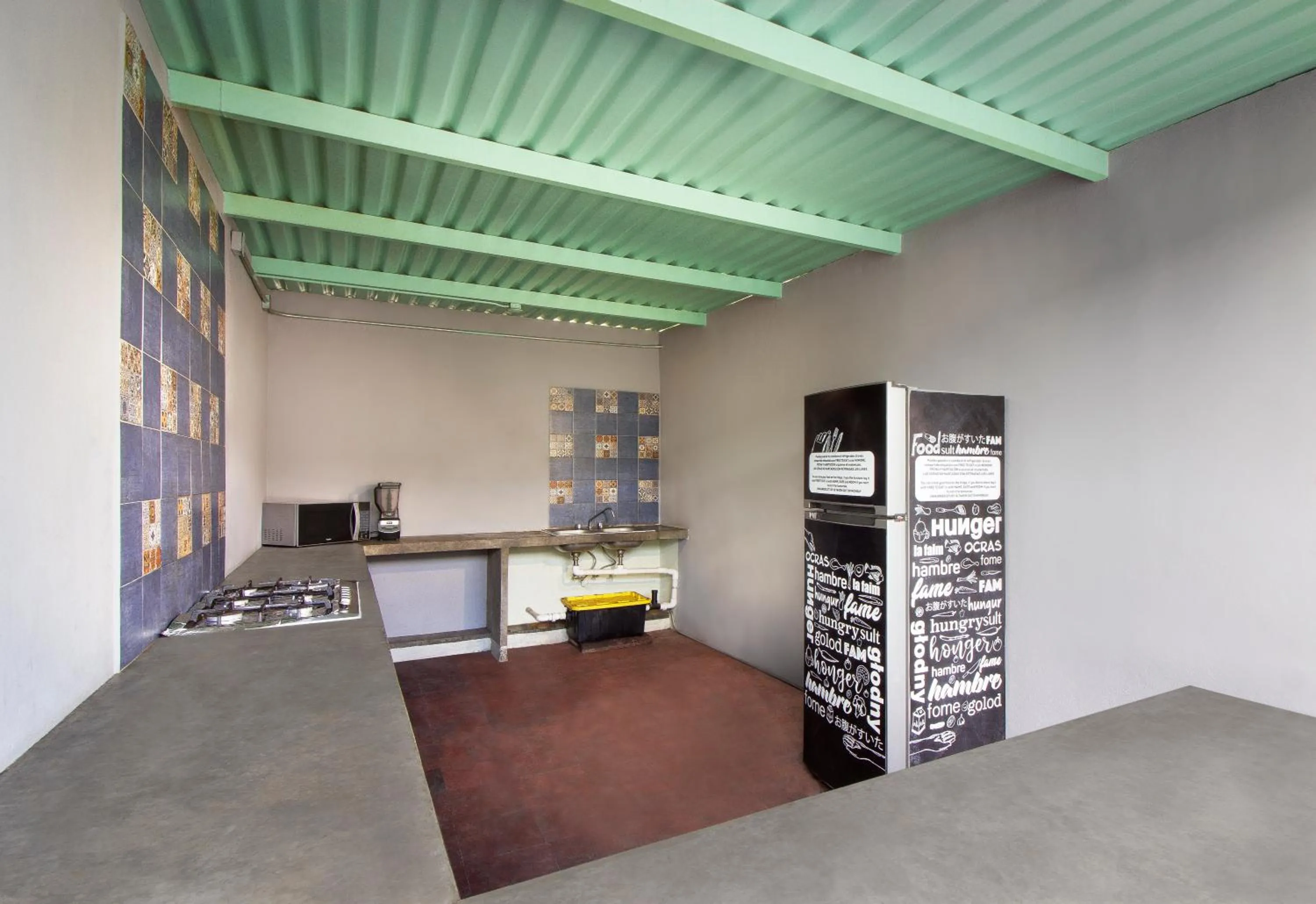 Communal kitchen in CASA MX alameda