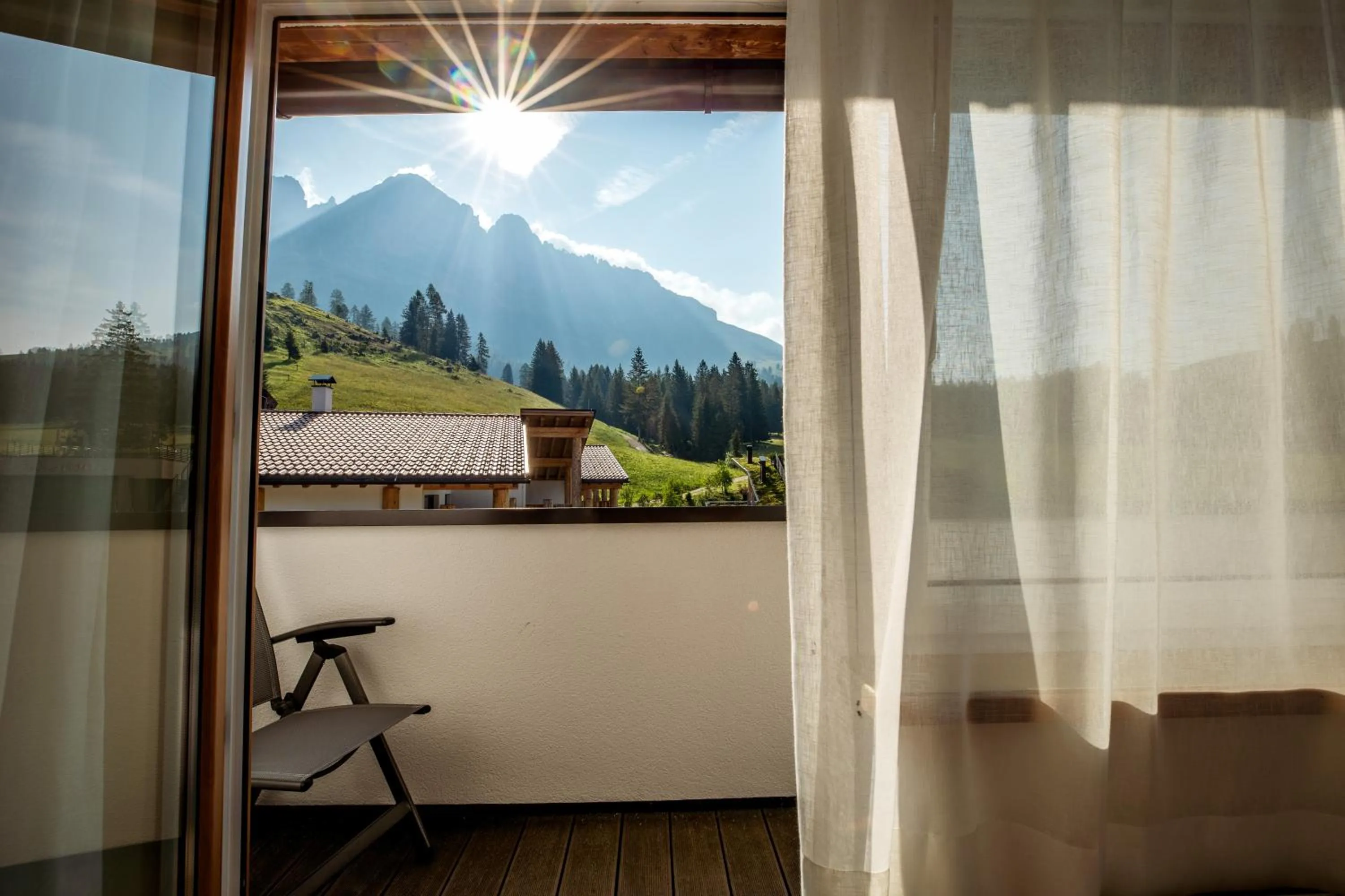 Balcony/Terrace in Moseralm Dolomiti Hideaway