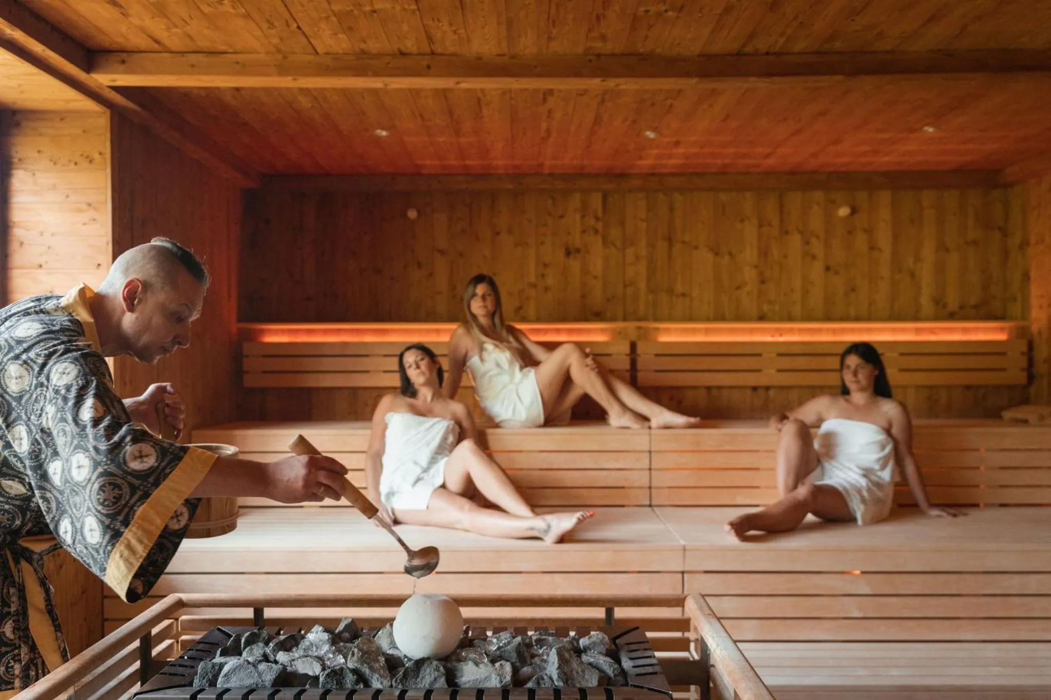 Sauna in Moseralm Dolomiti Hideaway