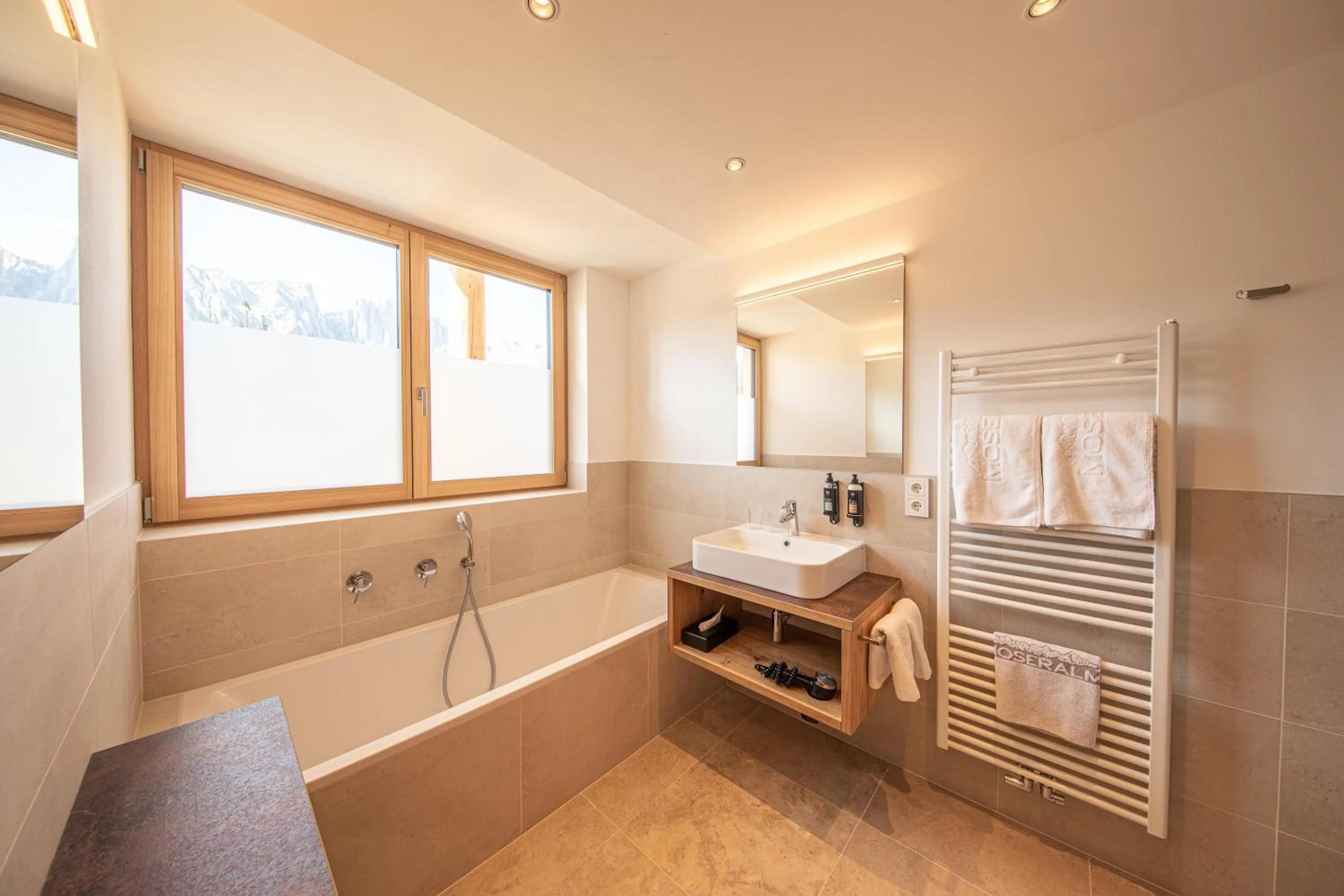 Bathroom in Moseralm Dolomiti Hideaway