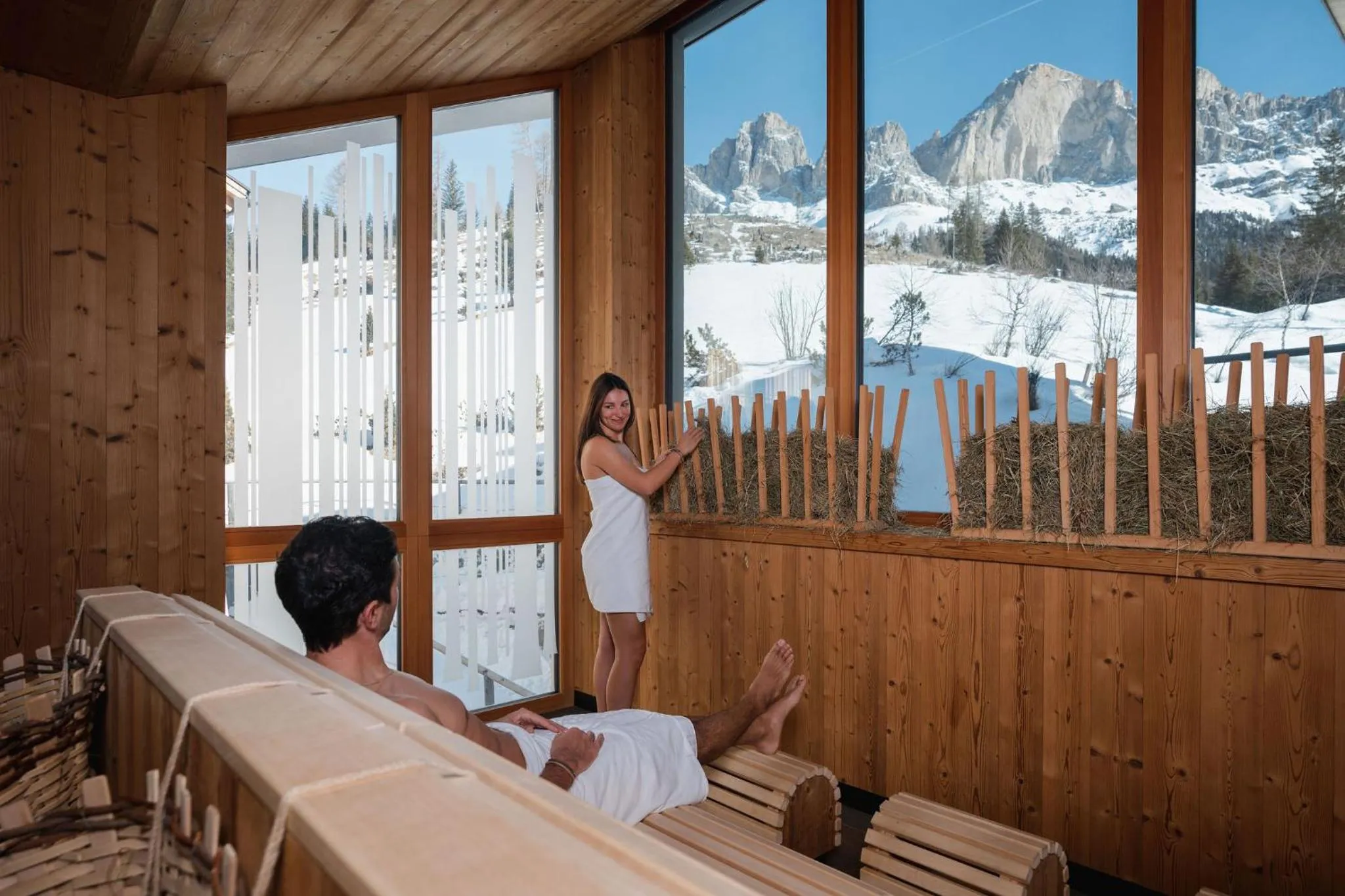 Sauna in Moseralm Dolomiti Hideaway
