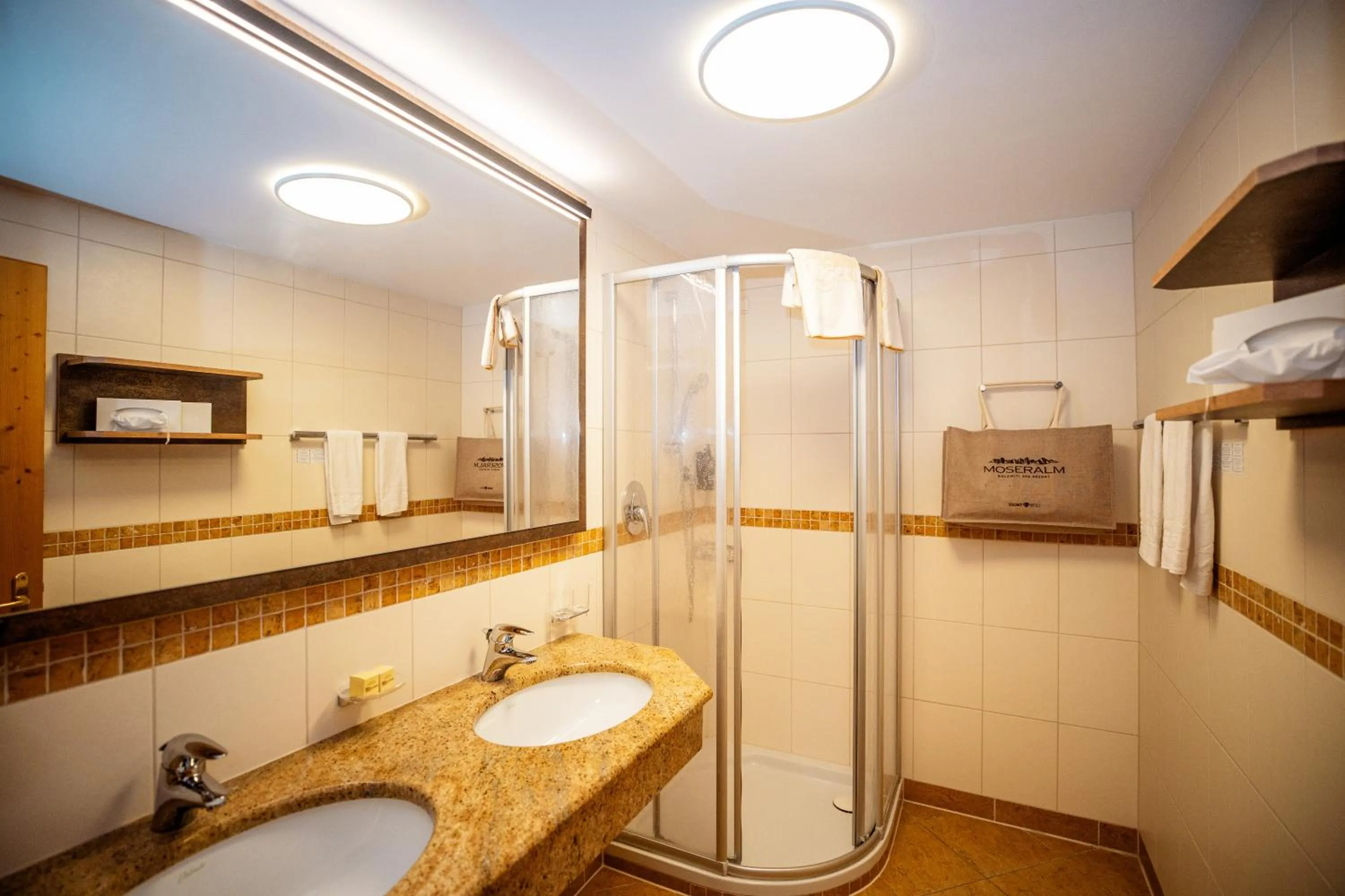 Bathroom in Moseralm Dolomiti Hideaway
