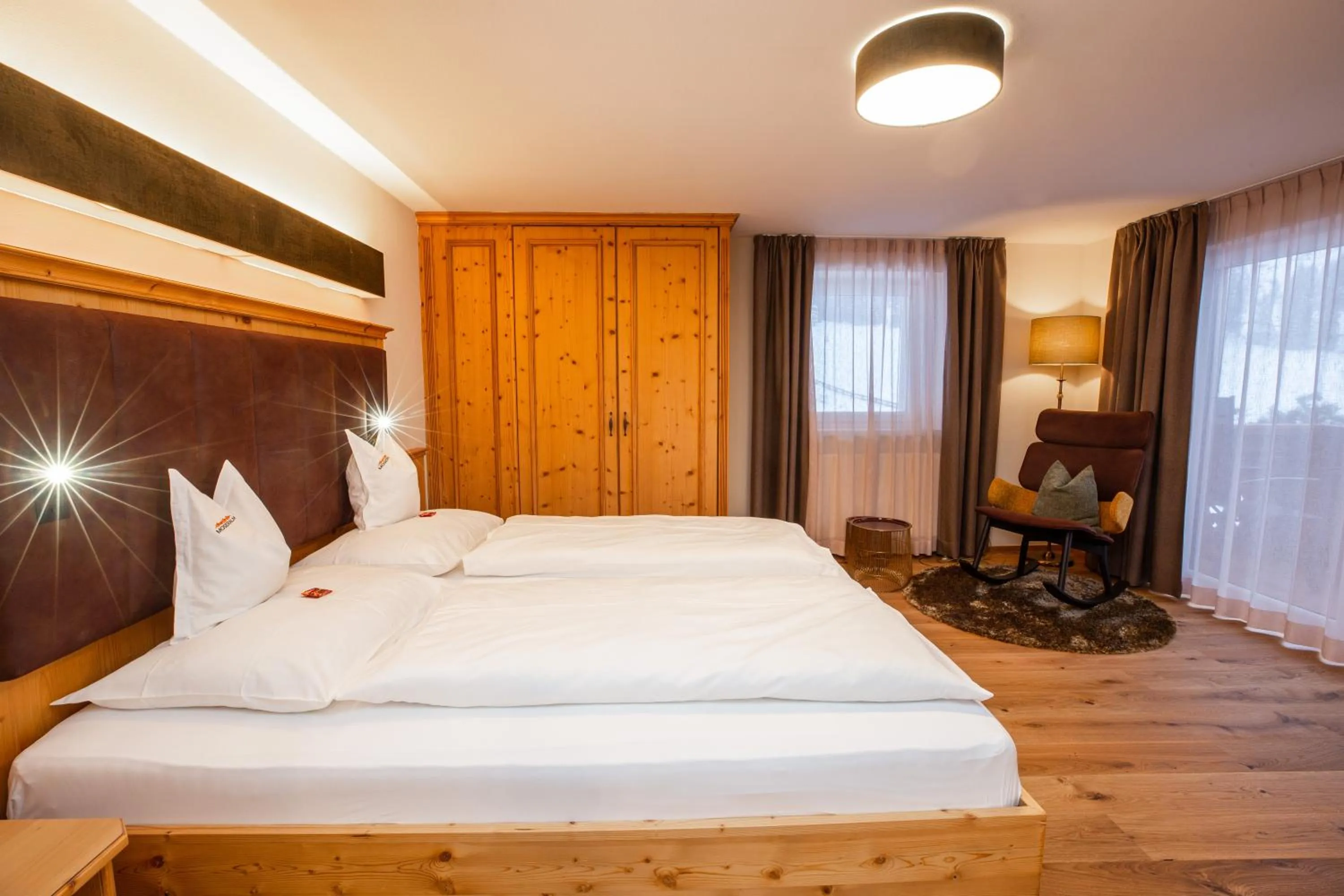 Bedroom, Bed in Moseralm Dolomiti Hideaway