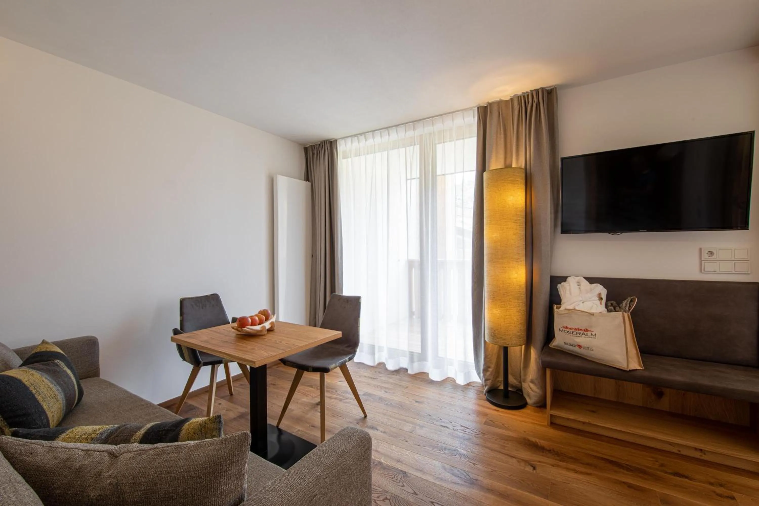 Living room in Moseralm Dolomiti Hideaway