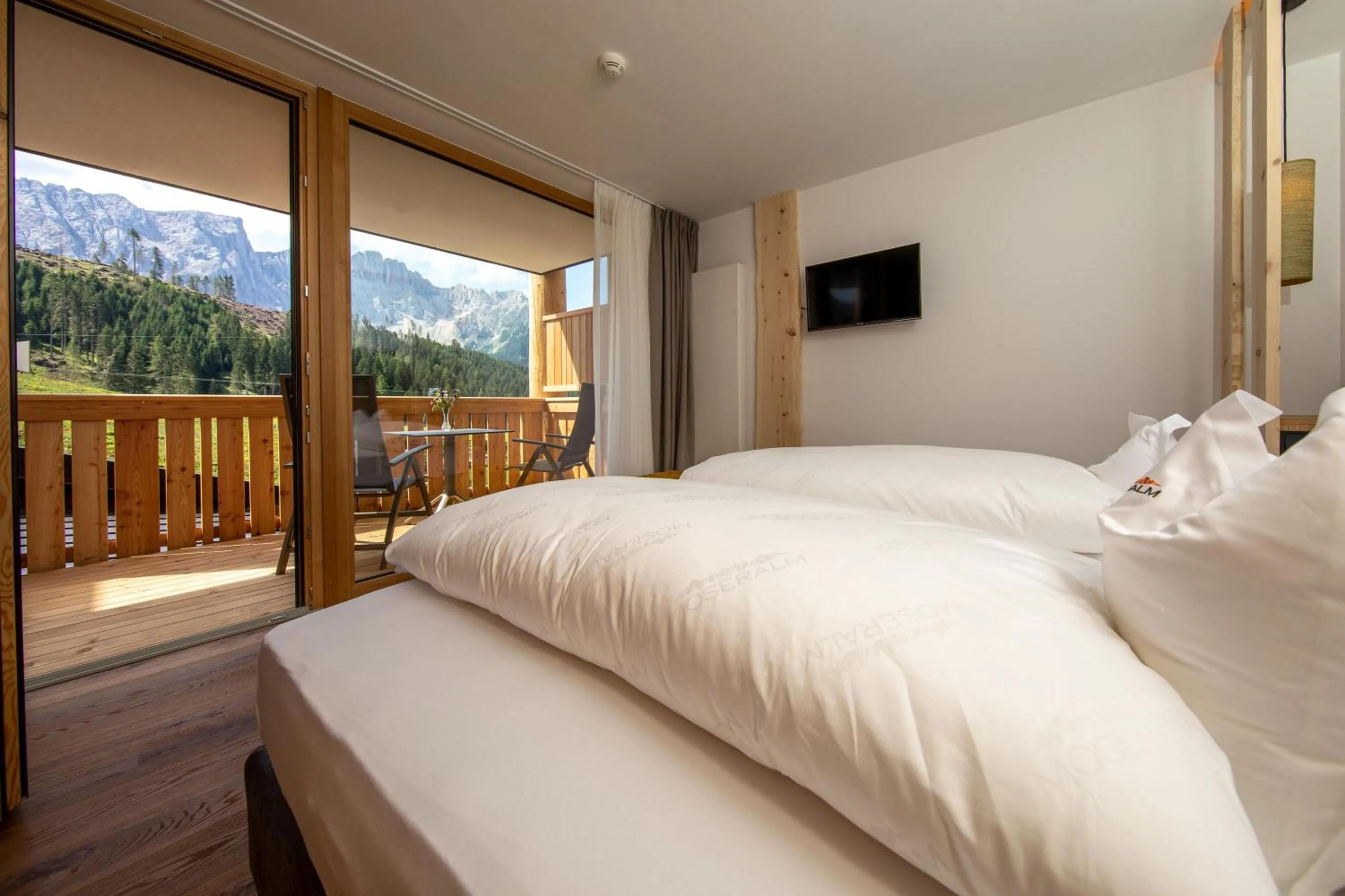 Bed in Moseralm Dolomiti Hideaway