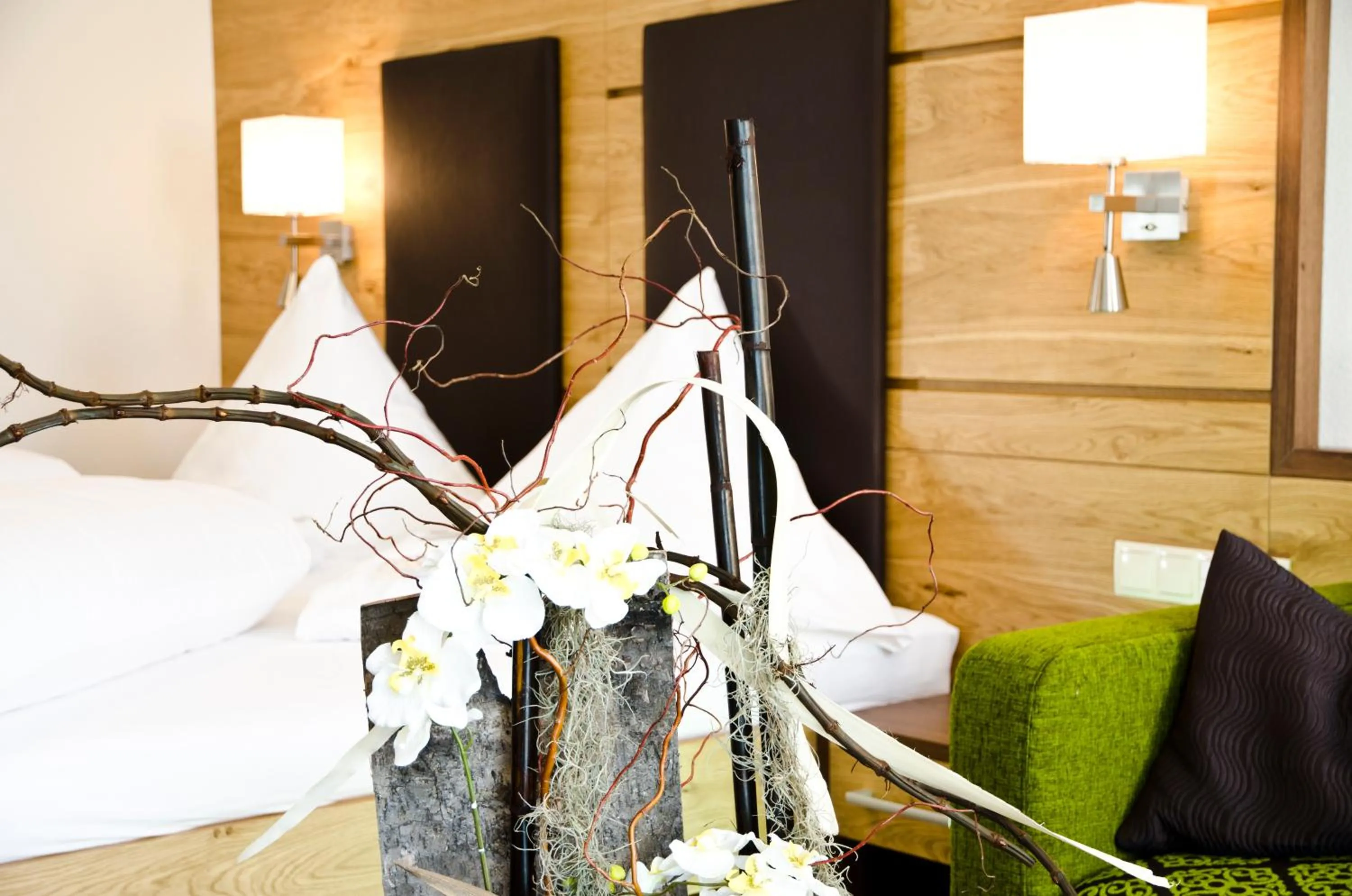 Bedroom, Bed in Hotel Garni Arosa