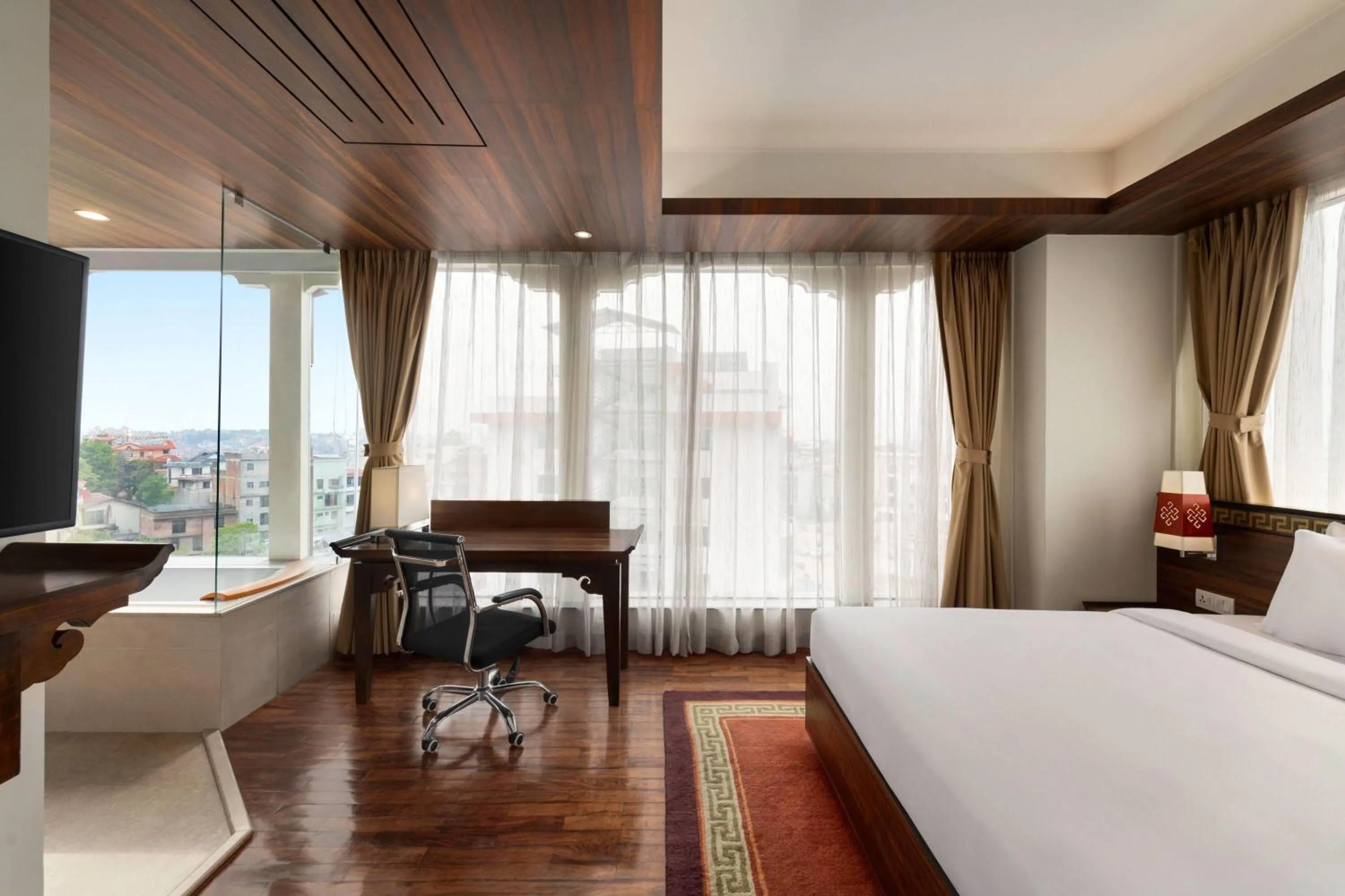 Photo of the whole room, Bed in Ramada by Wyndham Kathmandu Dhumbarahi