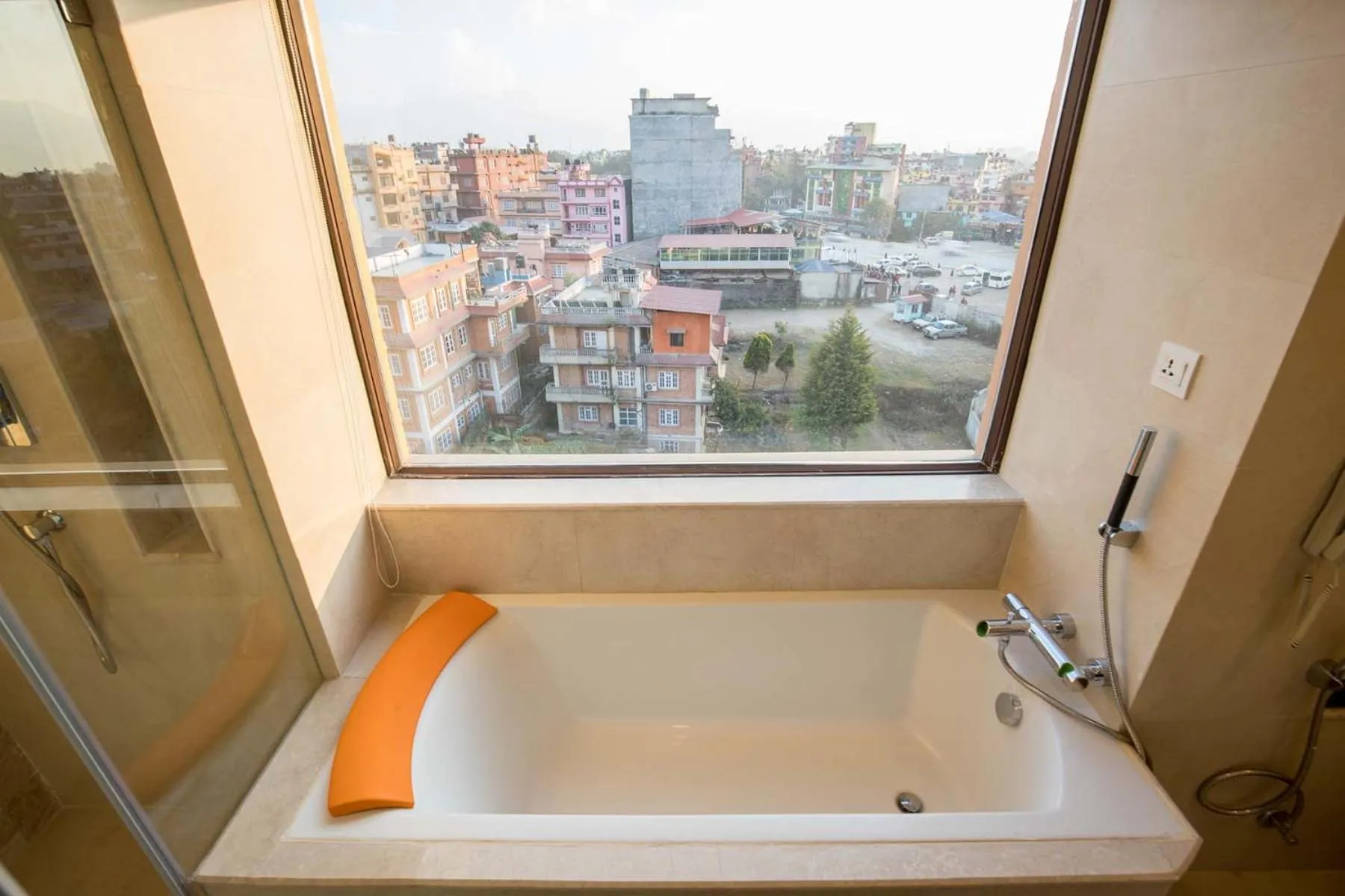 Shower in Ramada by Wyndham Kathmandu Dhumbarahi