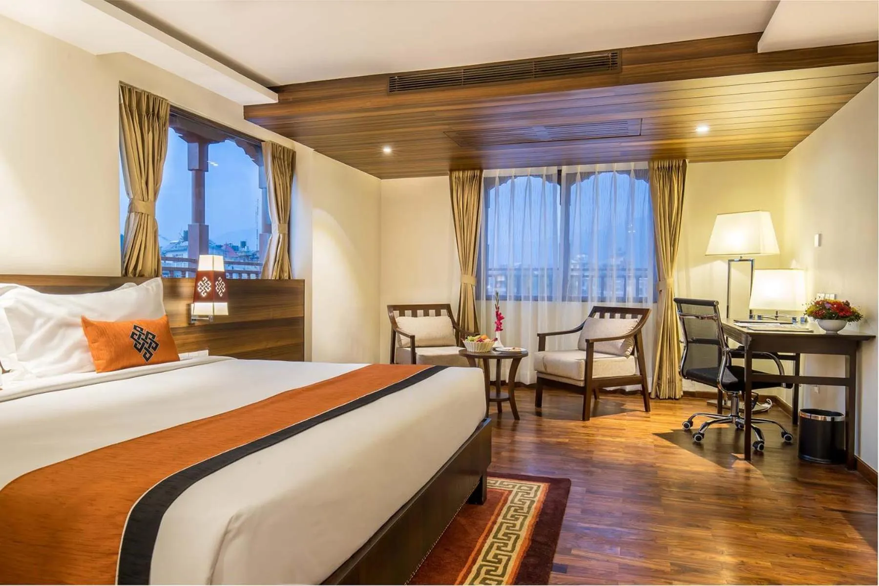 Bathroom, Bed in Ramada by Wyndham Kathmandu Dhumbarahi