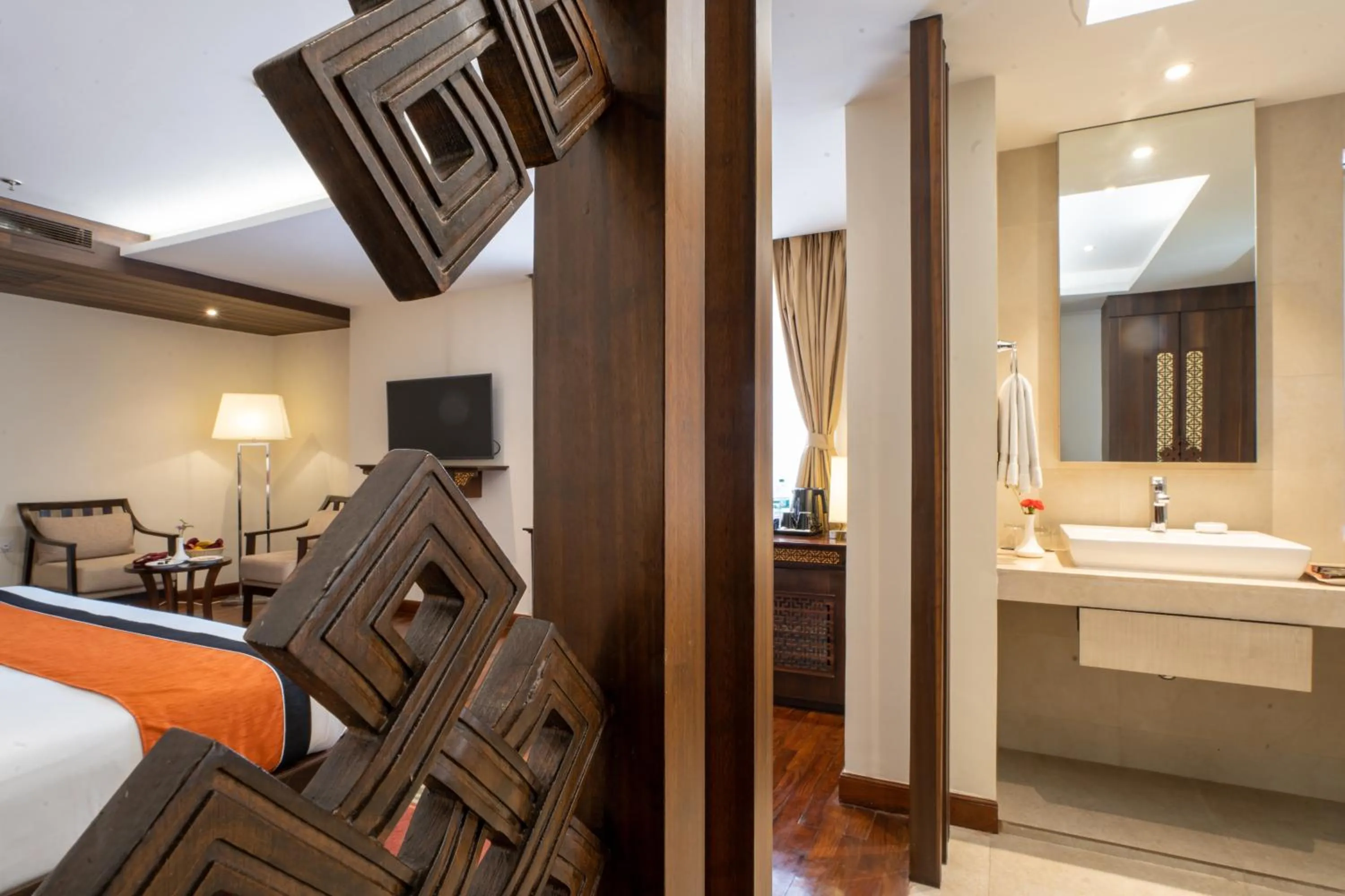 Photo of the whole room, Bed in Ramada by Wyndham Kathmandu Dhumbarahi