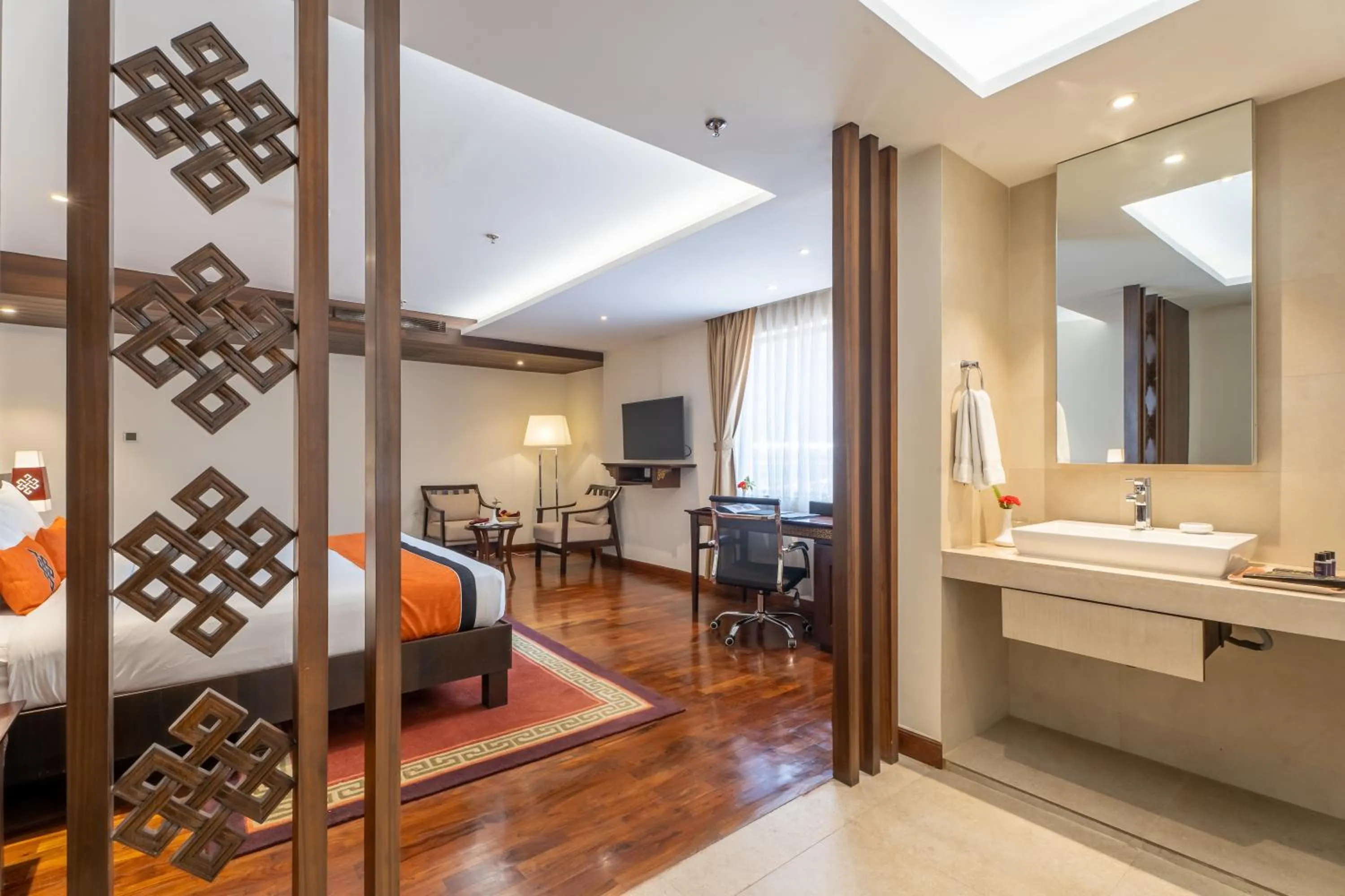 Photo of the whole room, Bed in Ramada by Wyndham Kathmandu Dhumbarahi