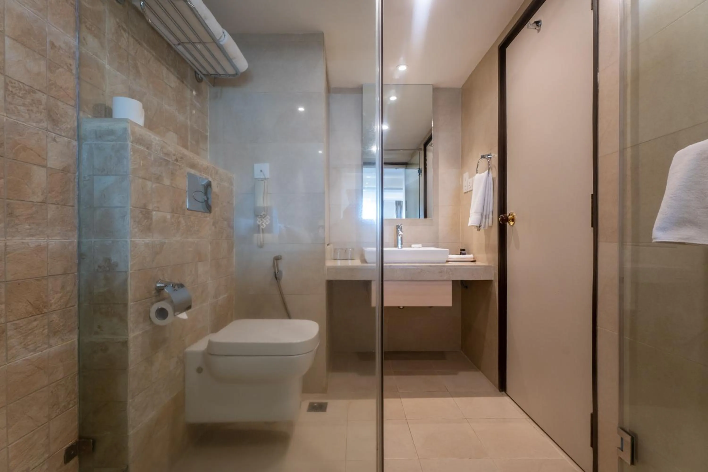 Shower in Ramada by Wyndham Kathmandu Dhumbarahi