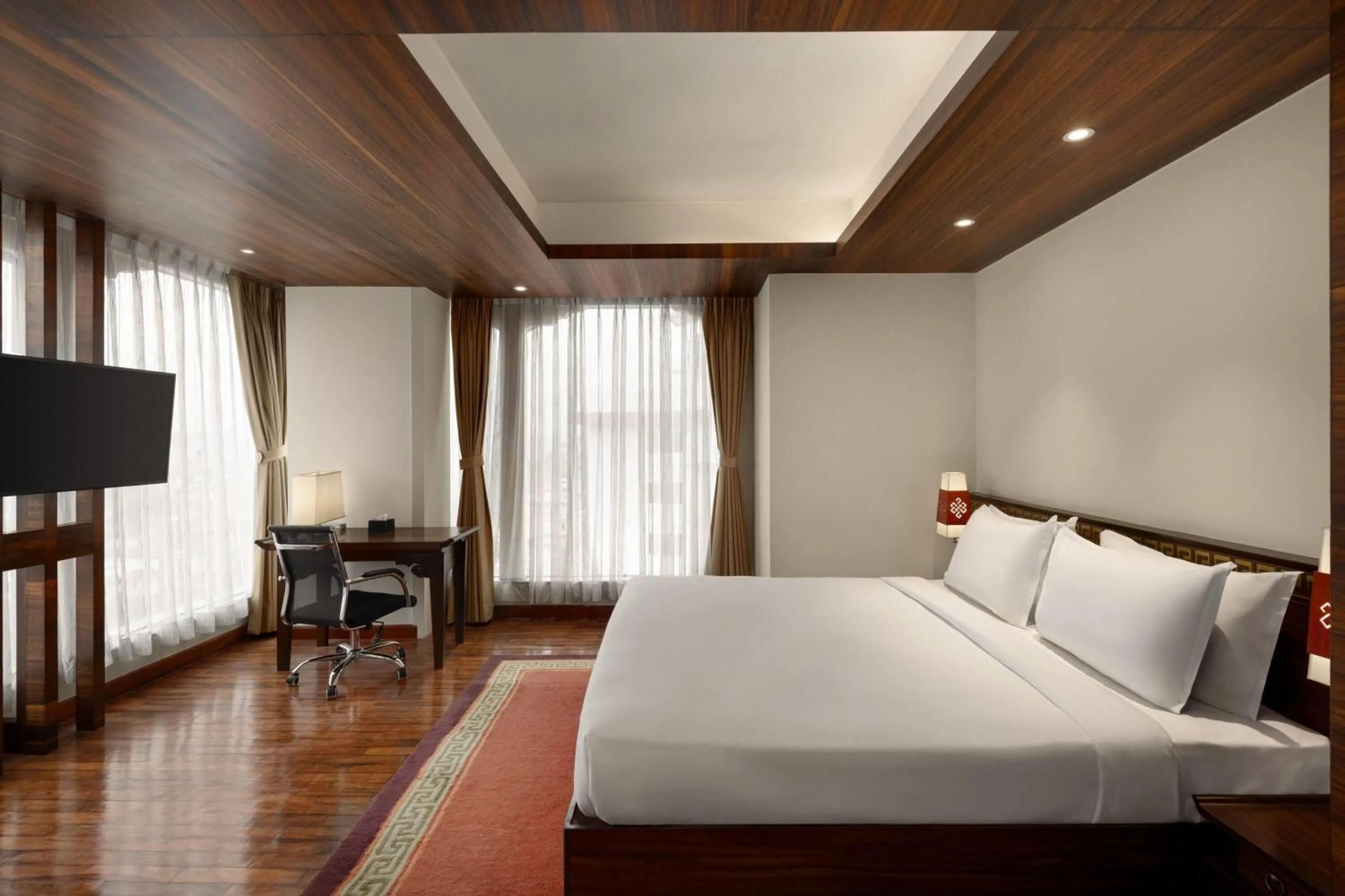 Photo of the whole room, Bed in Ramada by Wyndham Kathmandu Dhumbarahi