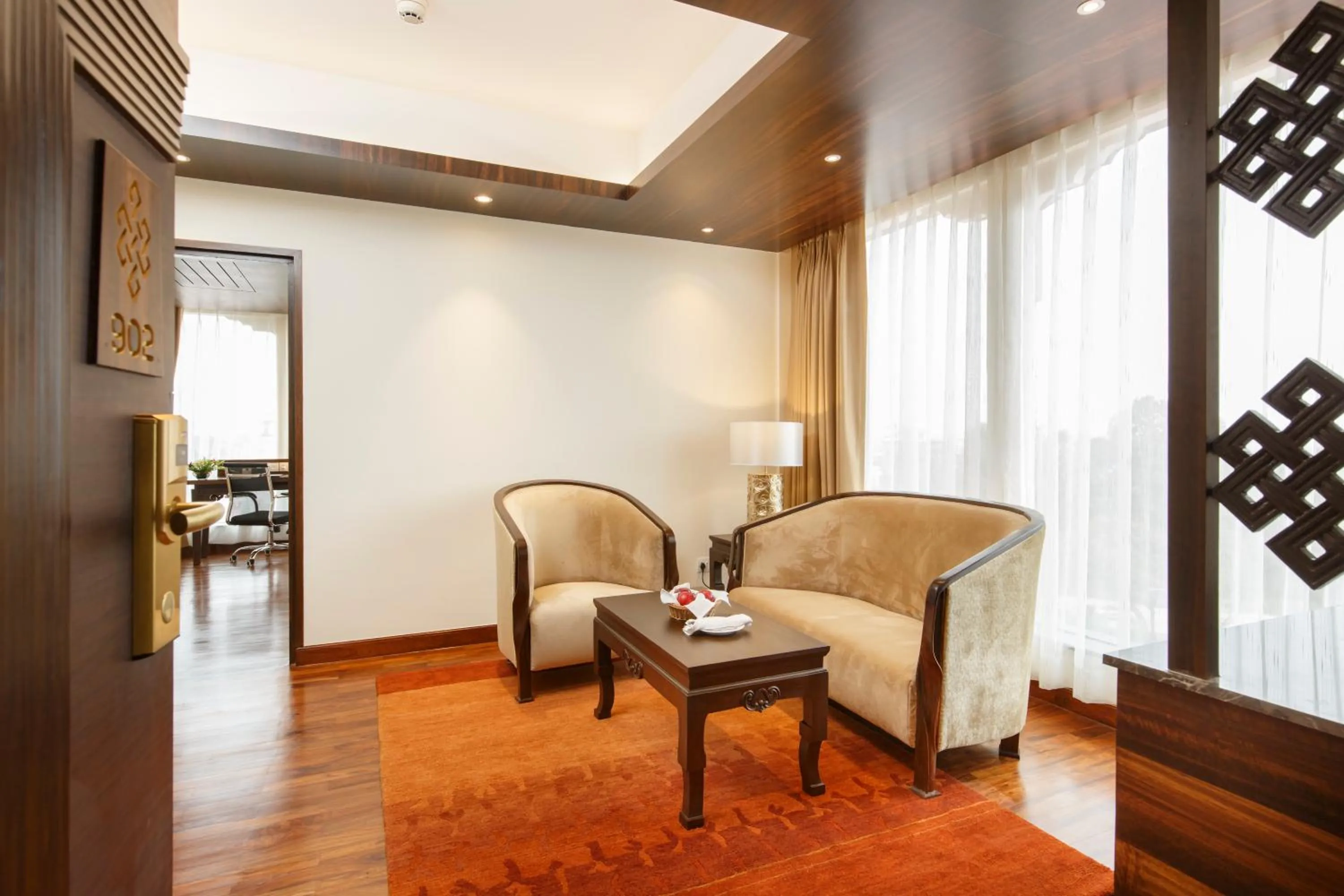 Living room in Ramada by Wyndham Kathmandu Dhumbarahi