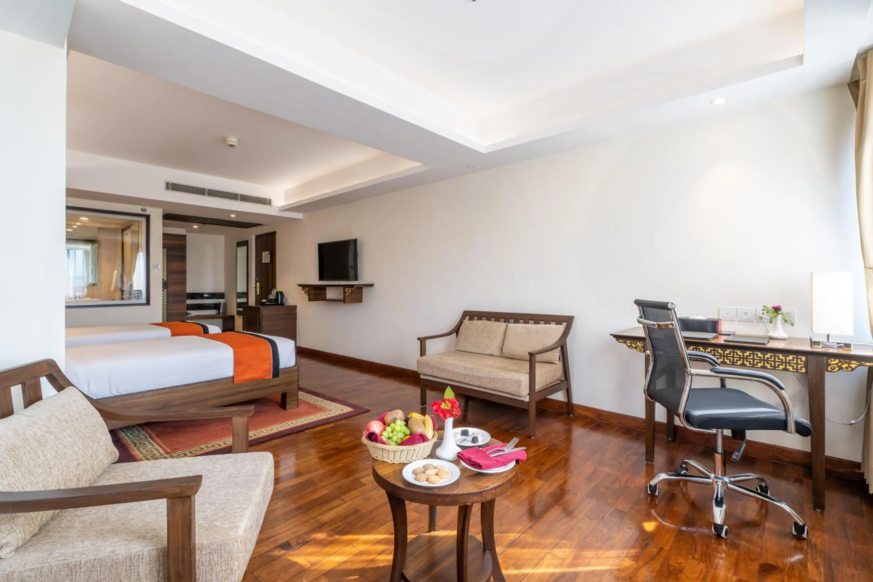 Photo of the whole room, Bed in Ramada by Wyndham Kathmandu Dhumbarahi
