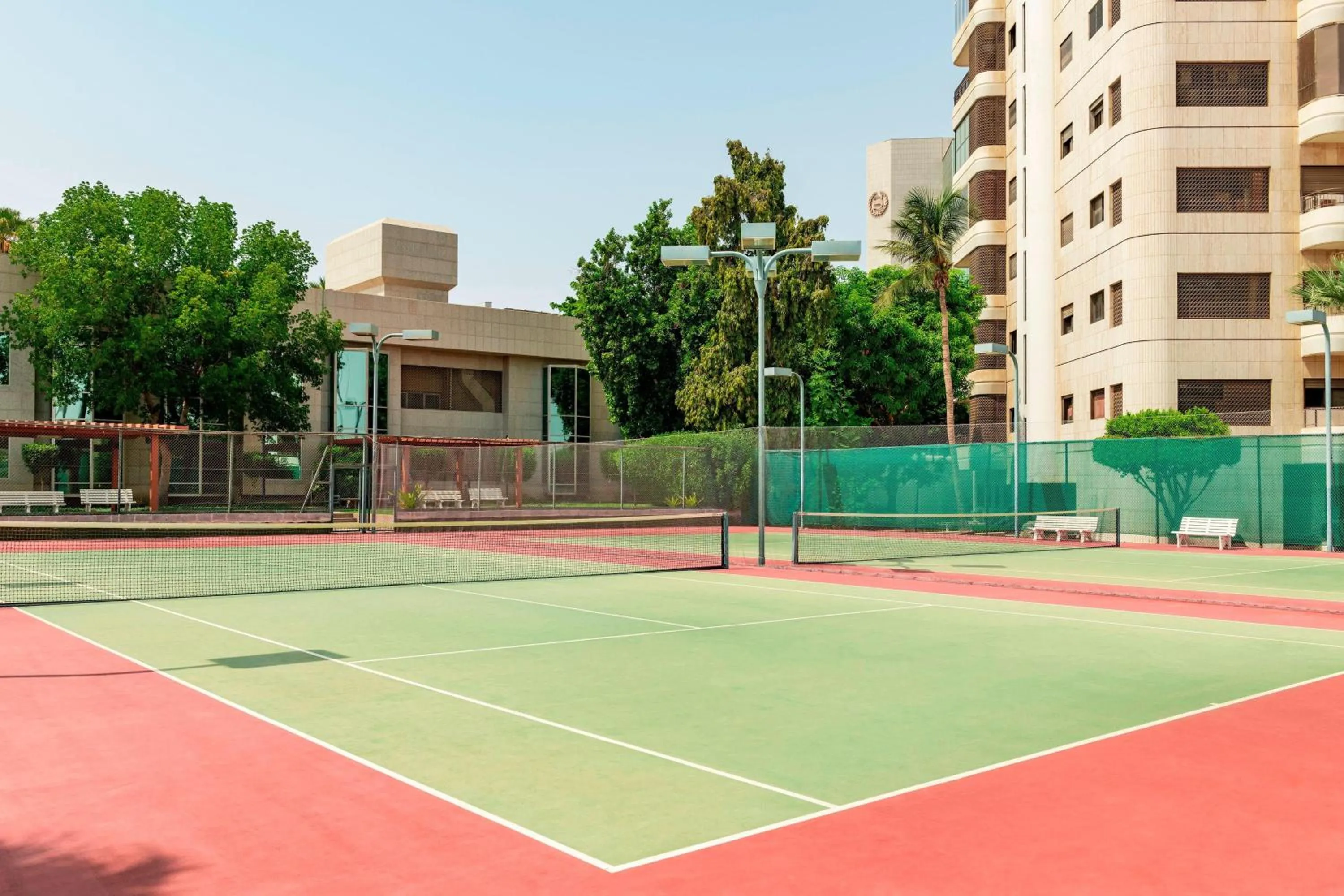 Tennis court in Sheraton Jeddah Hotel