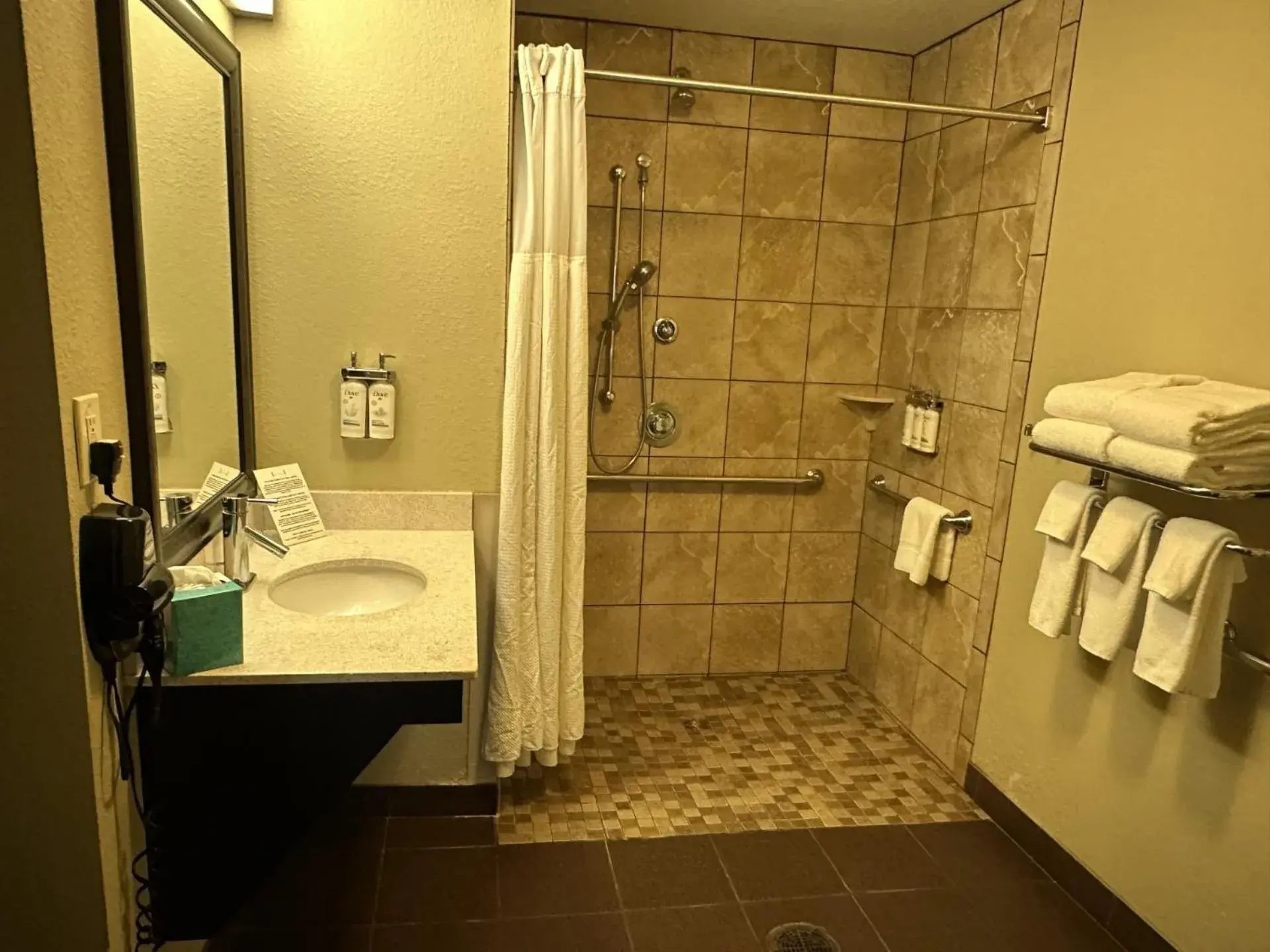 One-Bedroom with Two Double Beds - Hearing Accessible Roll In Shower - Non-Smoking in Staybridge Suites Minot by IHG One-Bedroom with Two Double Beds - Hearing Accessible Roll In Shower - Non-Smoking in Staybridge Suites Minot by IHG