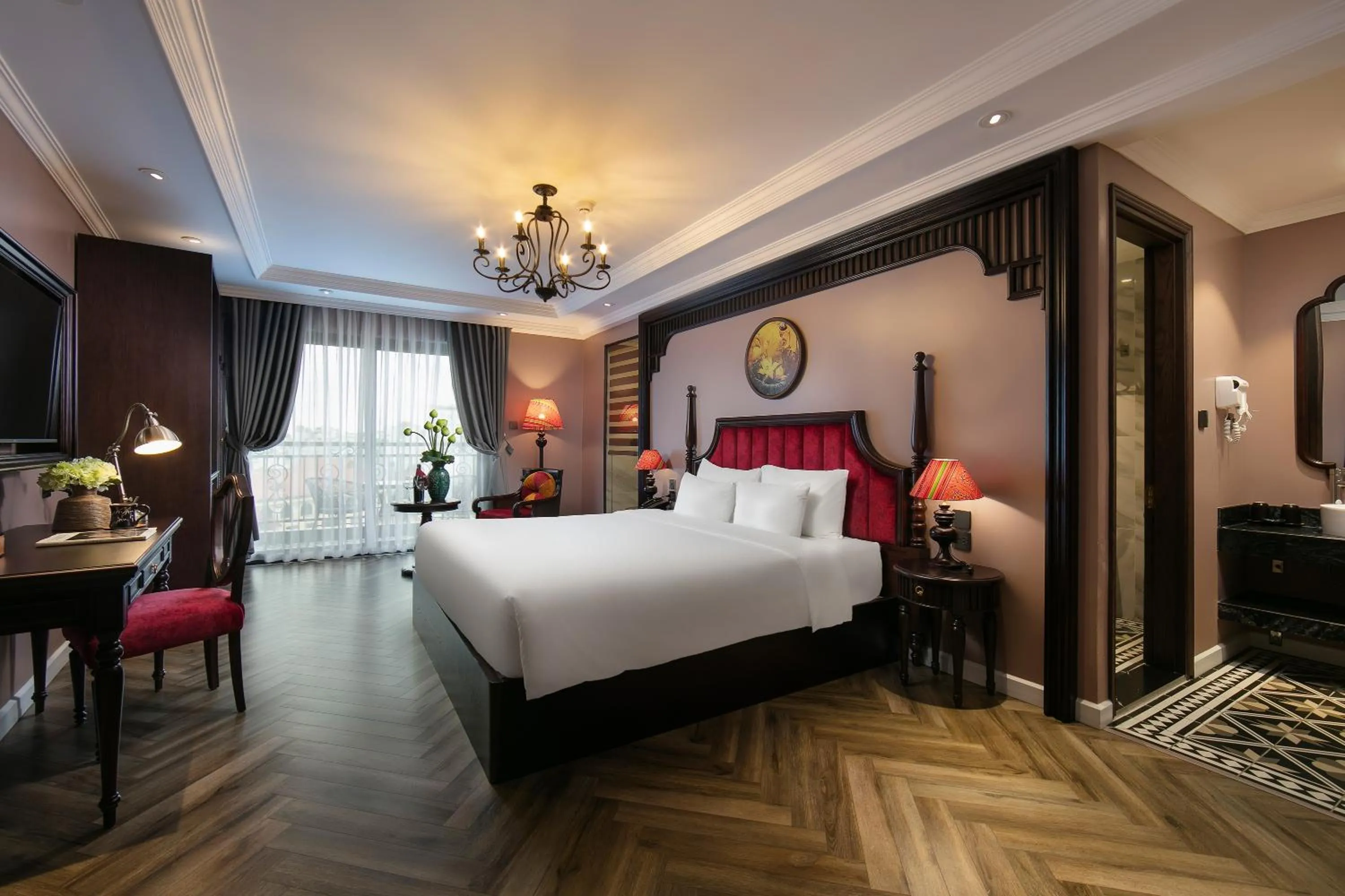 Bed in Acoustic Hotel & Spa