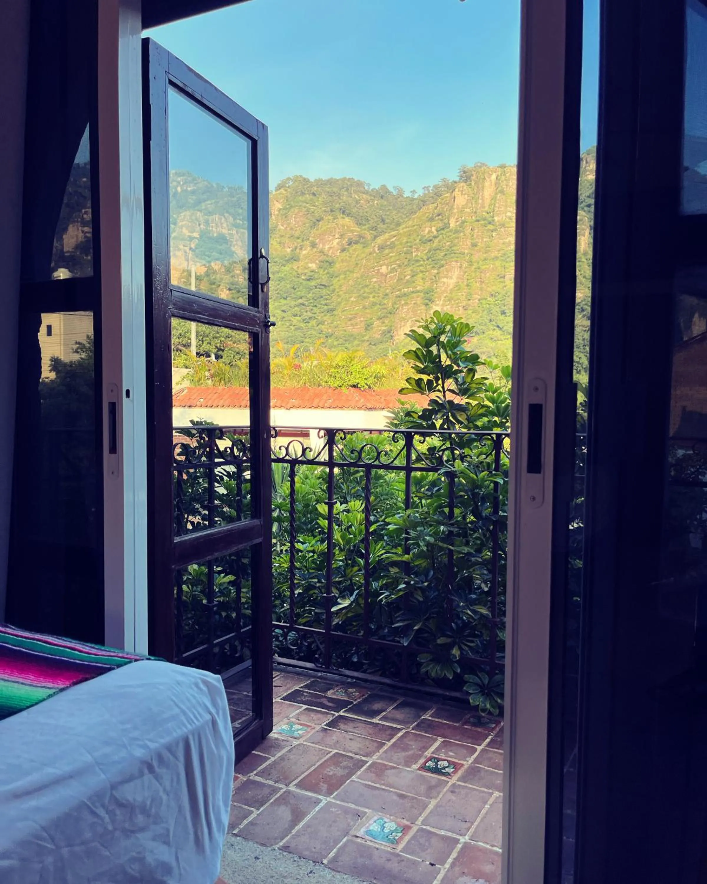 Garden view, Bed in Hotel Hacienda Ventana del Cielo