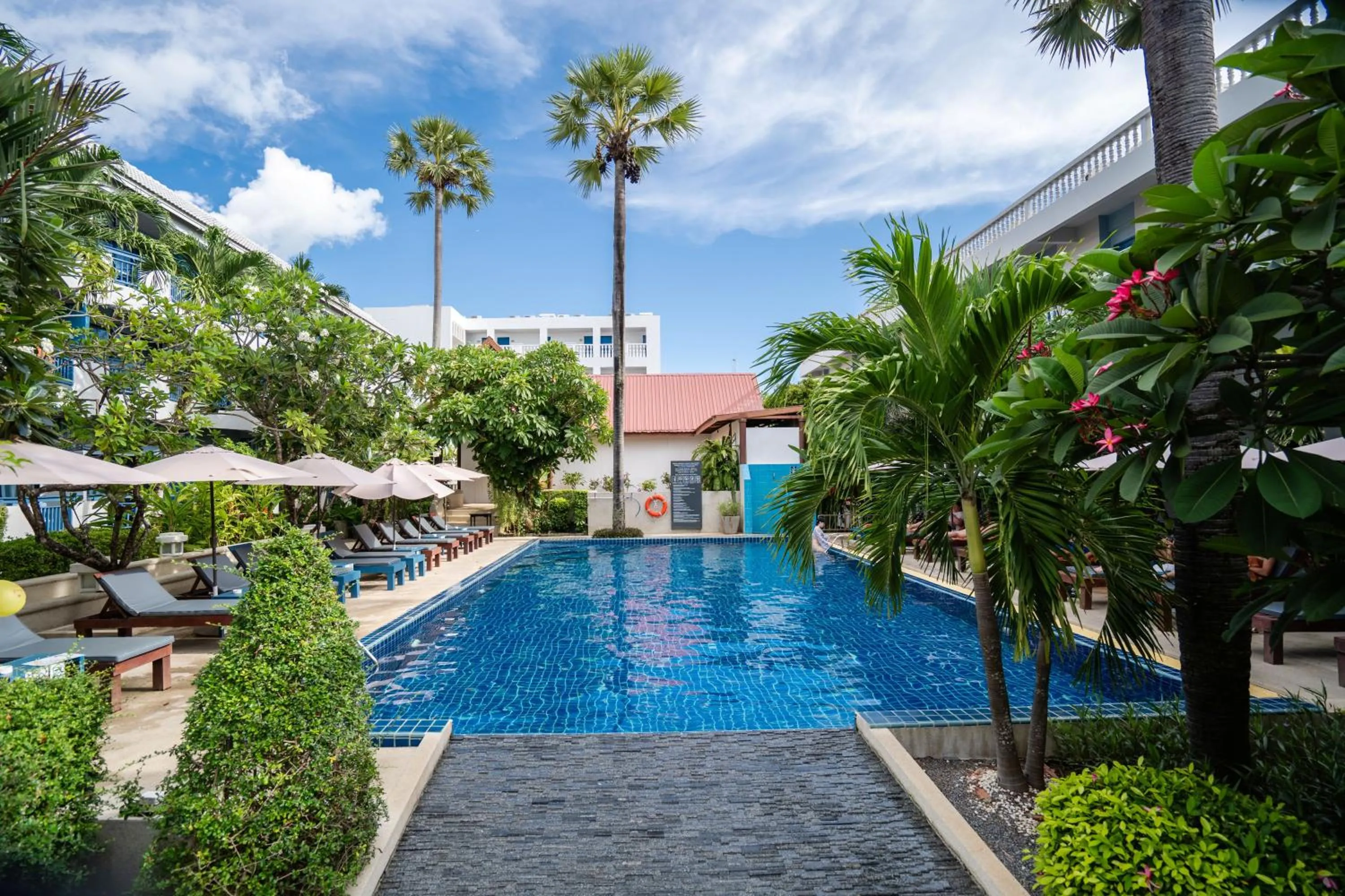 Swimming pool in Phuket Island View Resort - SHA Extra Plus