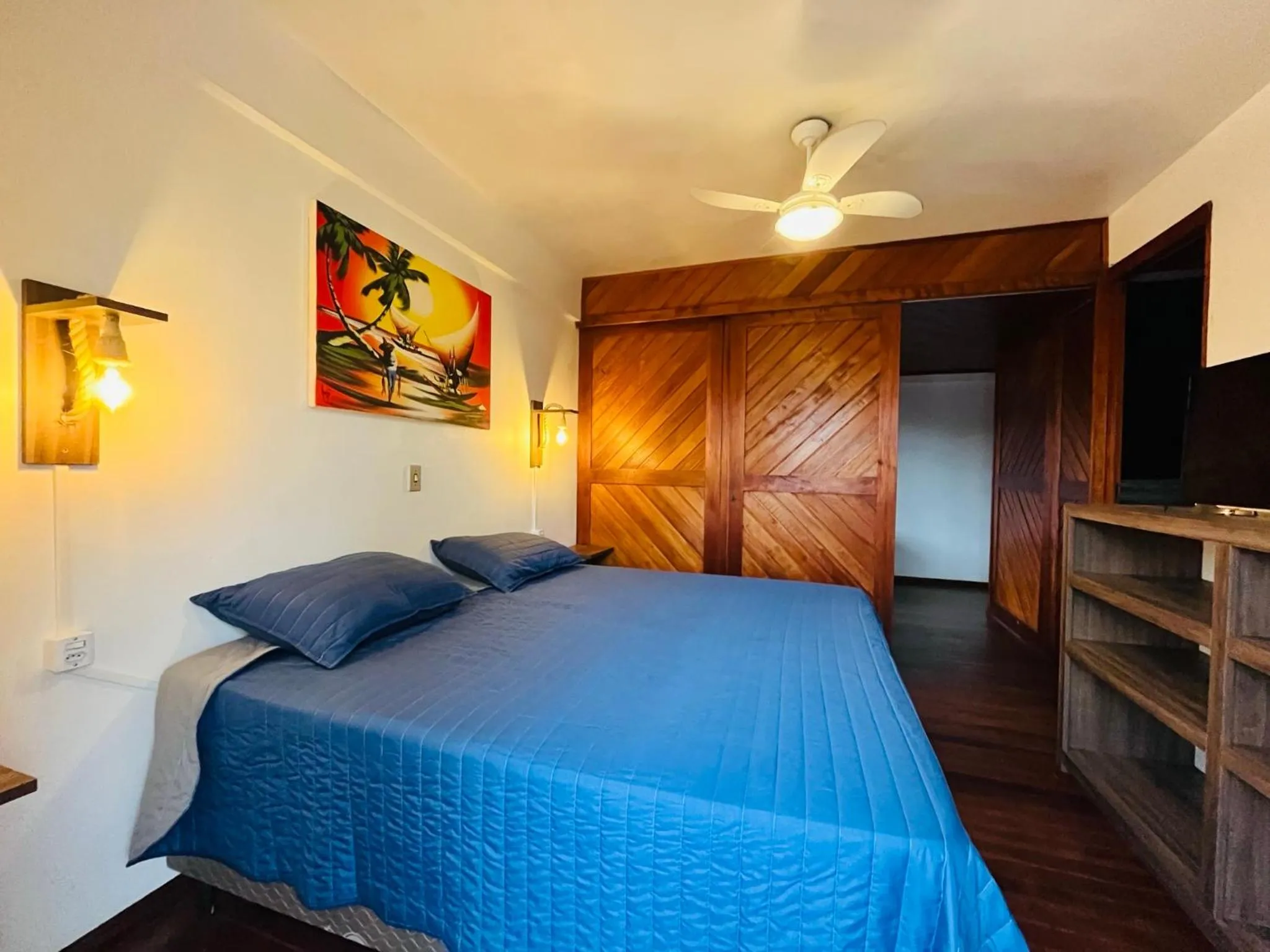 Bed in Pousada Canajurê