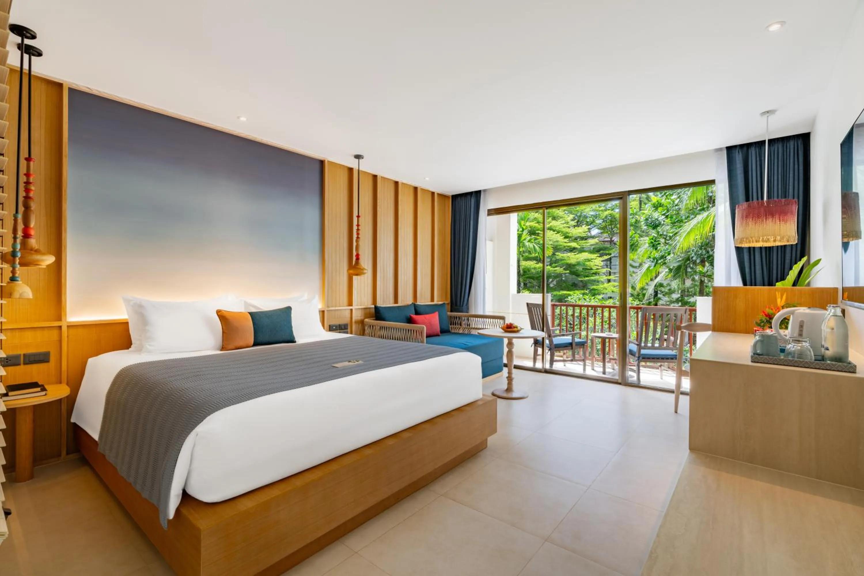 Bed in Apsara Beachfront Resort & Villa