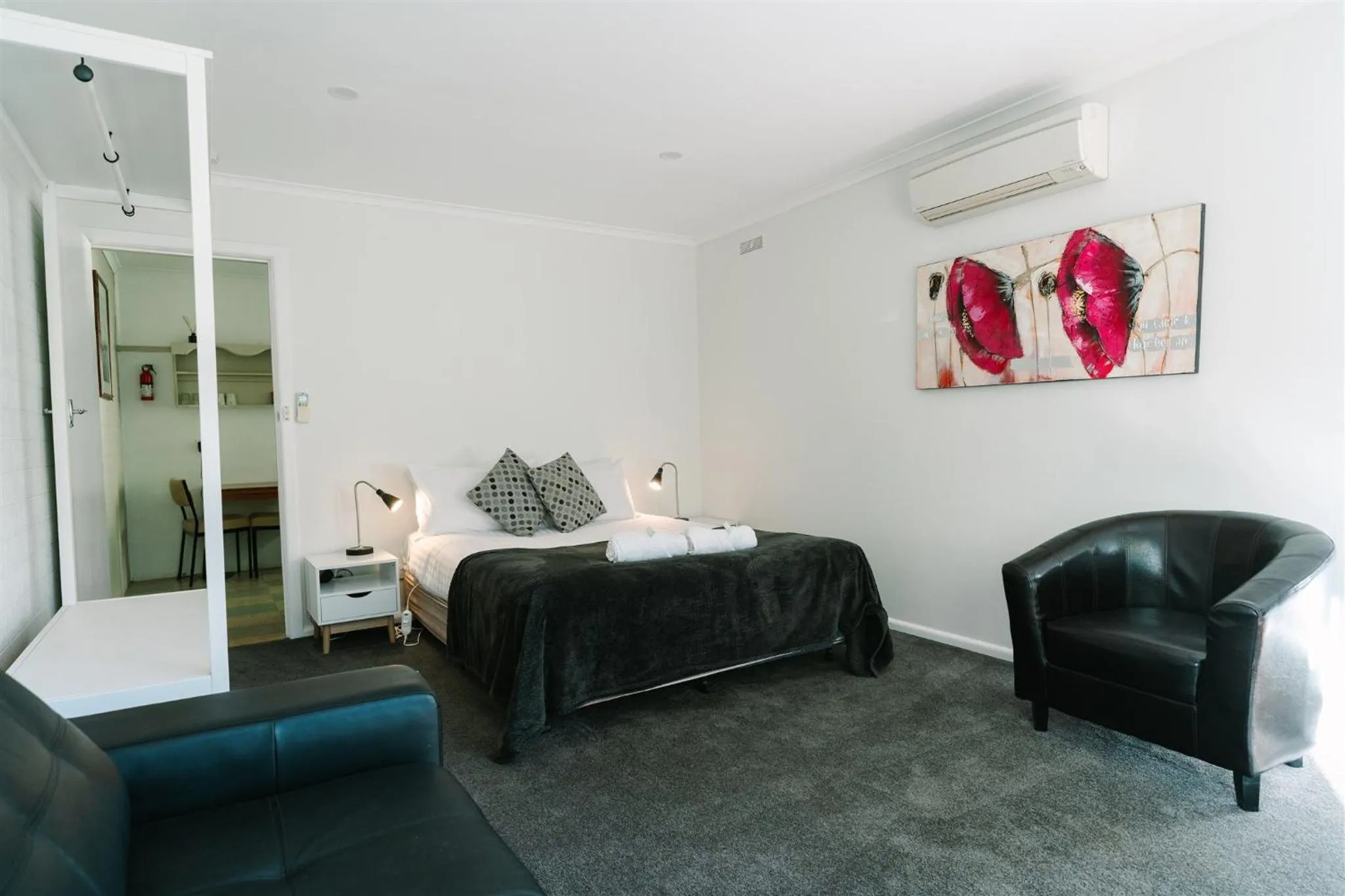 Bed in Alpine Riverside Cottages