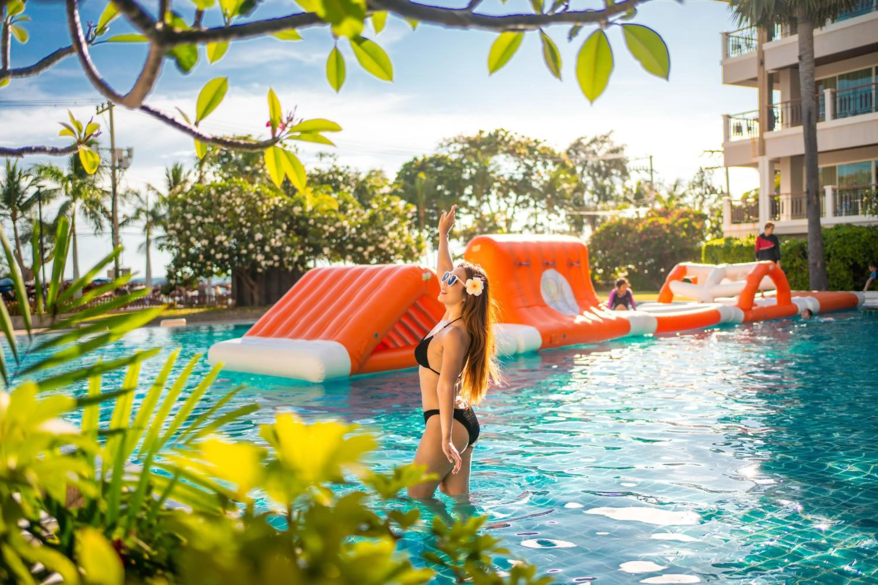 Swimming pool in Welcome World Beachfront Resort