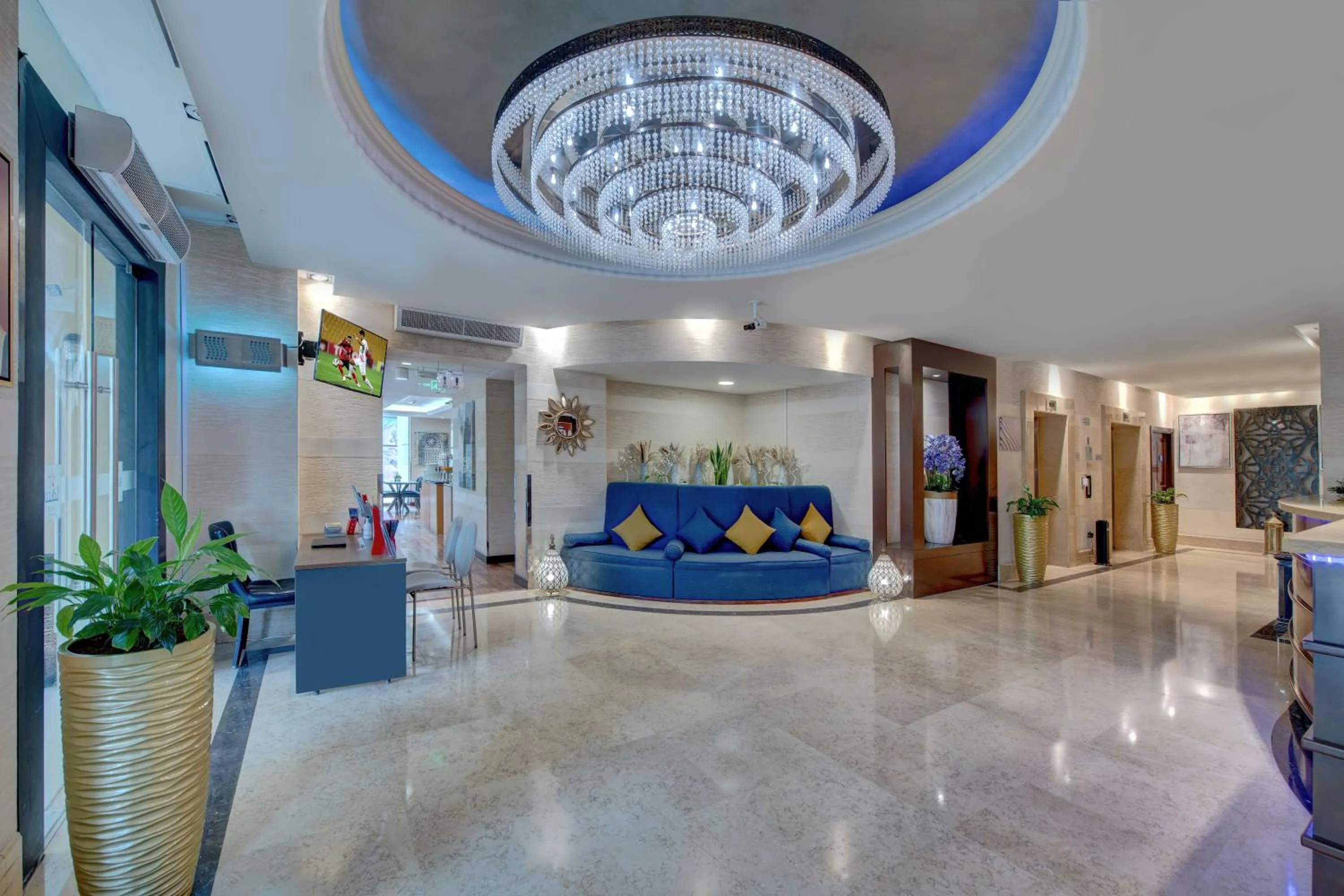 Lobby or reception in SUHA JBR Hotel Apartments