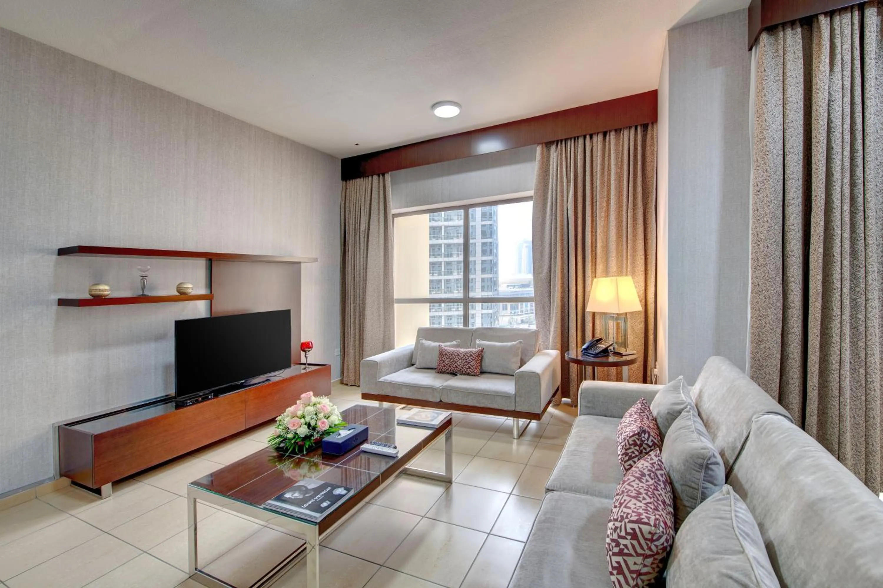 TV and multimedia in SUHA JBR Hotel Apartments